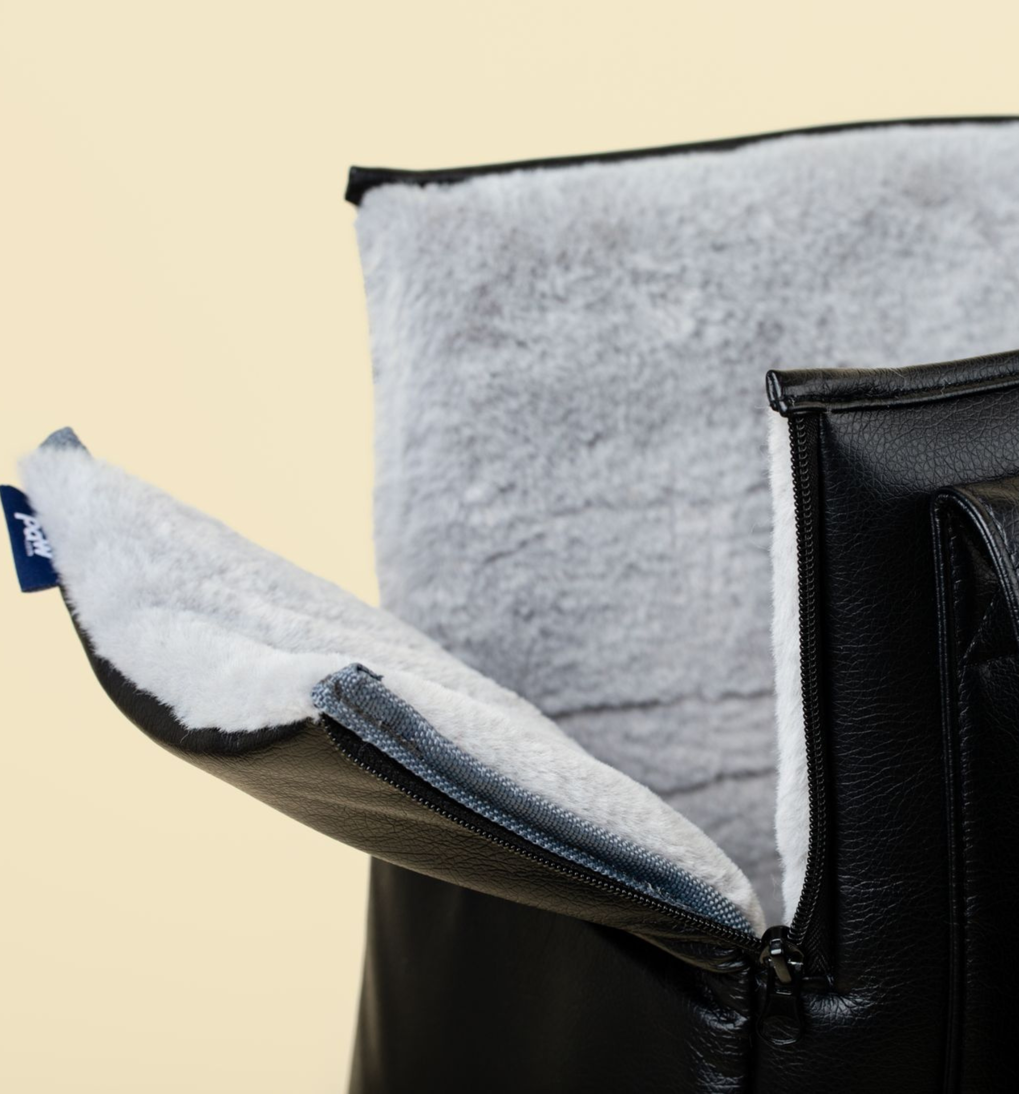 PupTote™ 3-in-1 Faux Leather Dog Carrier Bag - Black、mySite、solidvoid