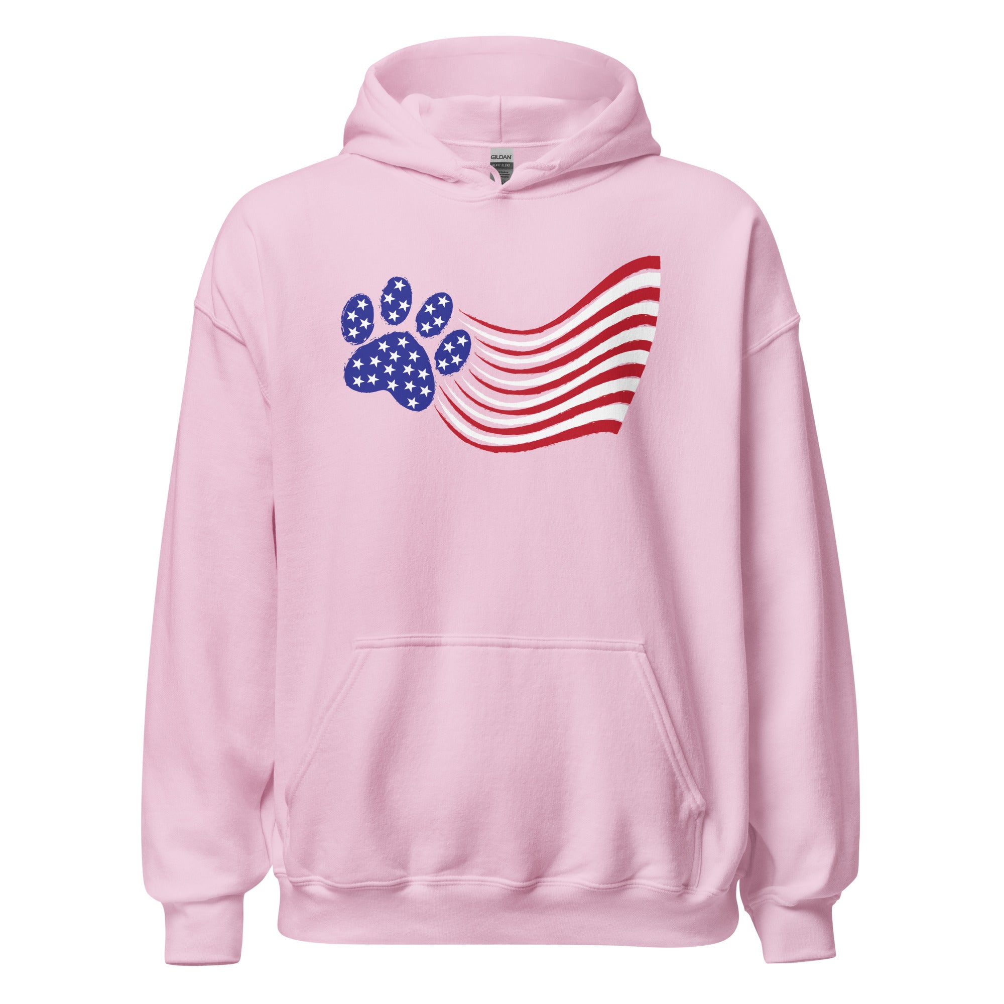 Paws and Stripes Flag Hoodie、mySite、camillekostekn