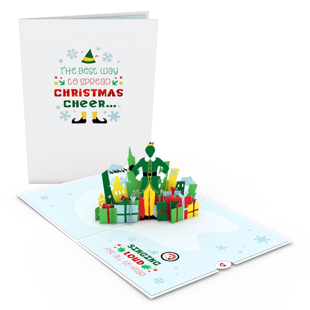Elf Christmas Cheer Pop-Up Card、mySite、solidvoid