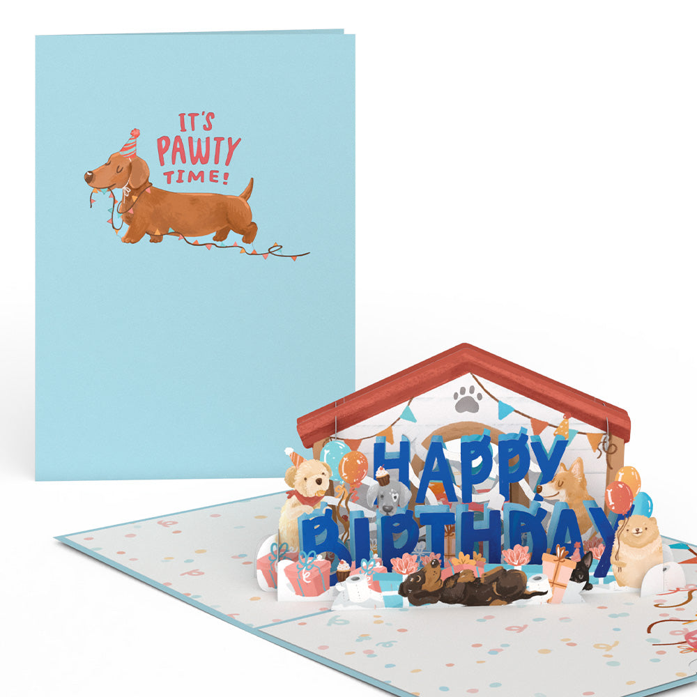 Happy Birthday Dogs Pop-Up Card、mySite、solidvoid