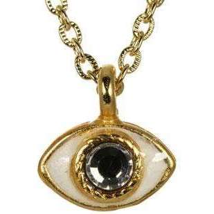 Michal Golan Tiny Gold and Enamel Evil Eye Pendant Necklace、mySite、topwebapps
