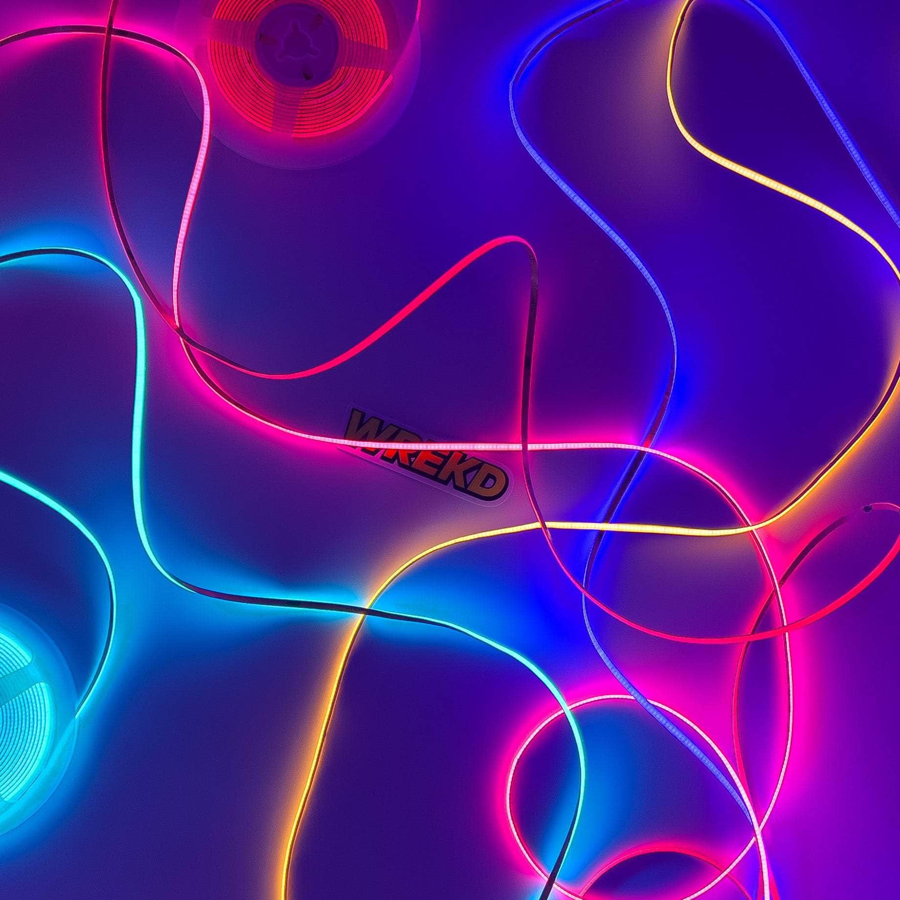  WREKD 5V COB LED 2.7mm Wide Flexible Strip w/ 480LEDs/M - 39 Strip - Choose Color、mySite、merchandisen