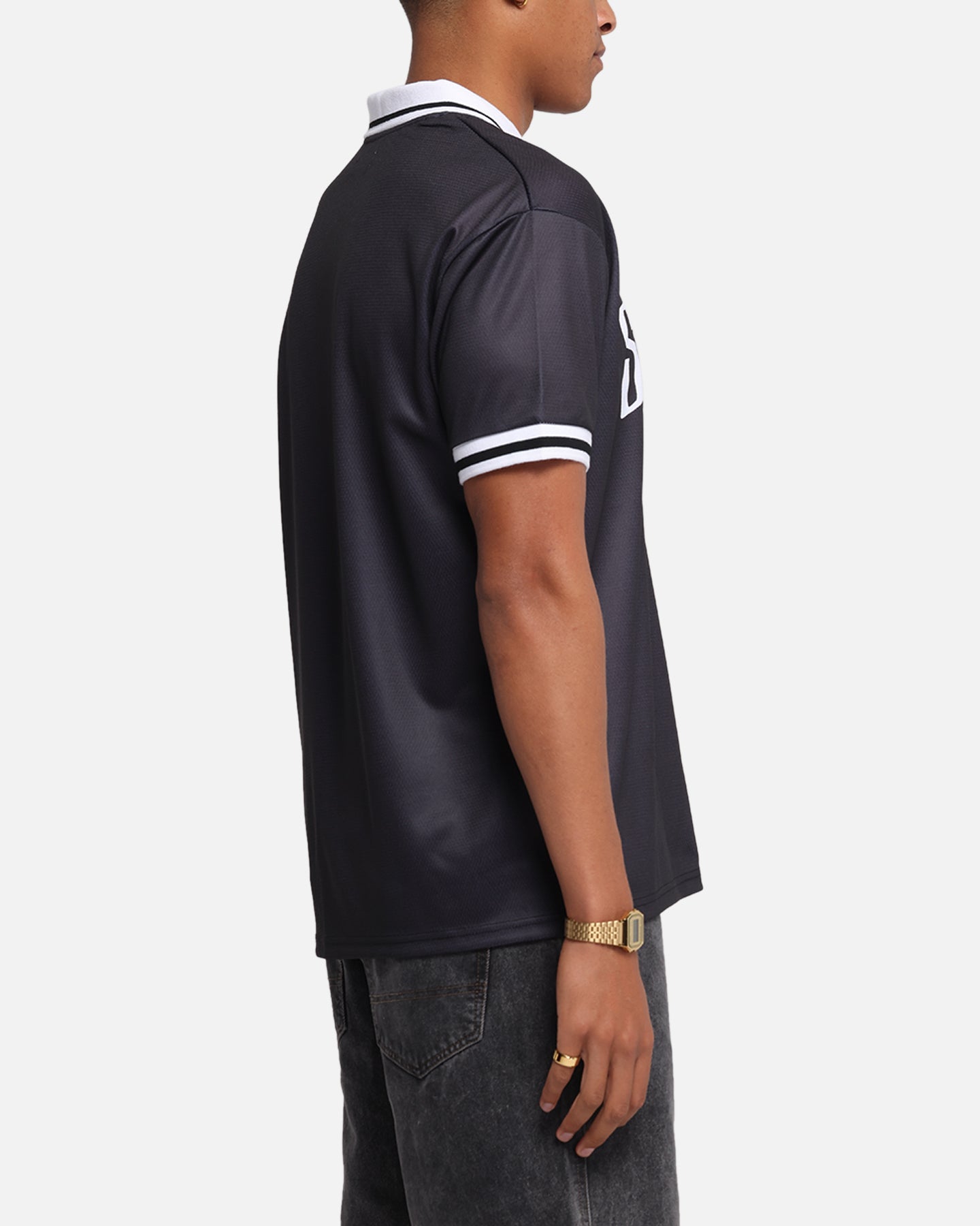 S Double Football Jersey Solid Black、mySite、zt4zffjzw