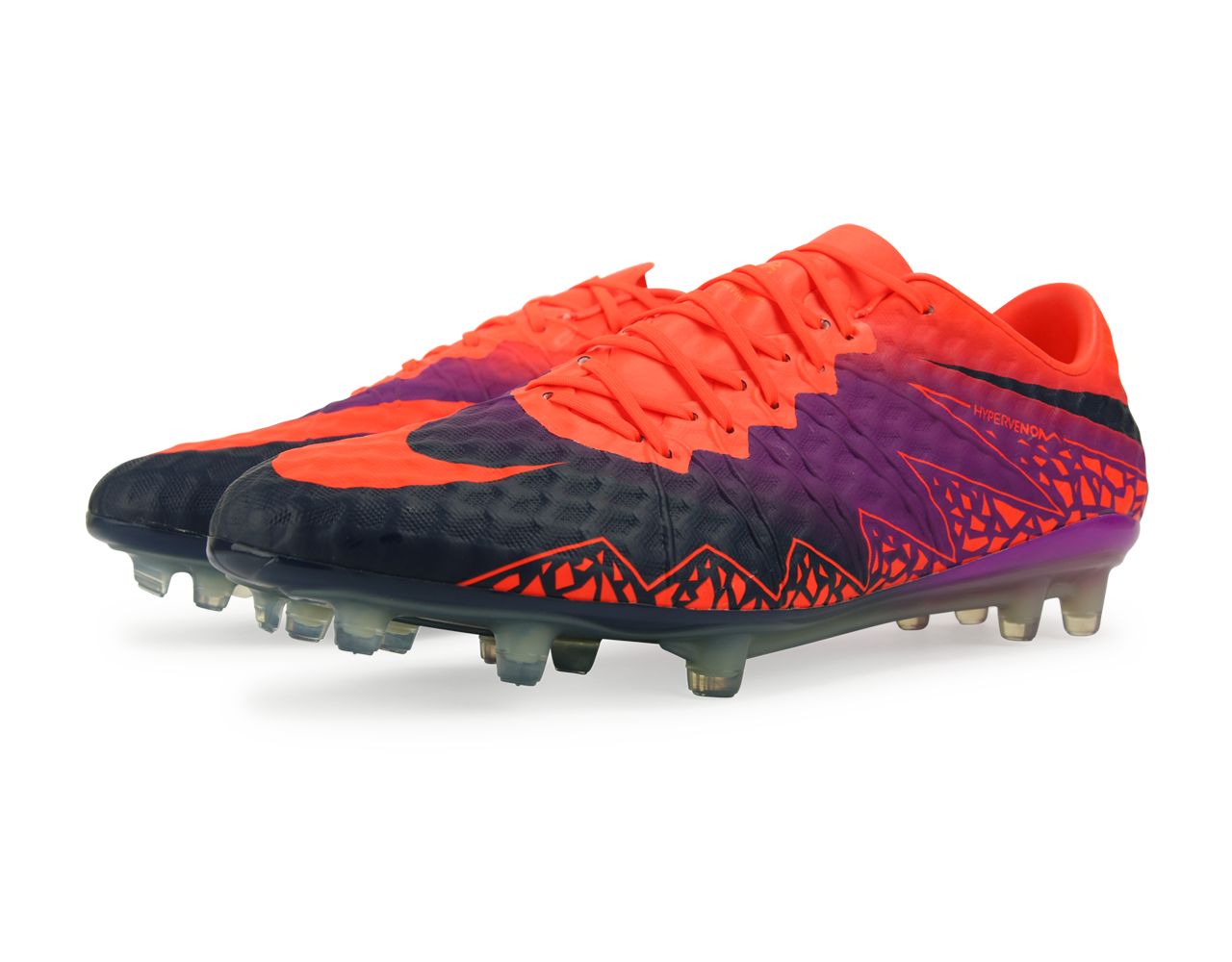 Nike Men's Hypervenom Phinish FG Total Crimson/Obsidian/Vivid Purple、mySite、noshort