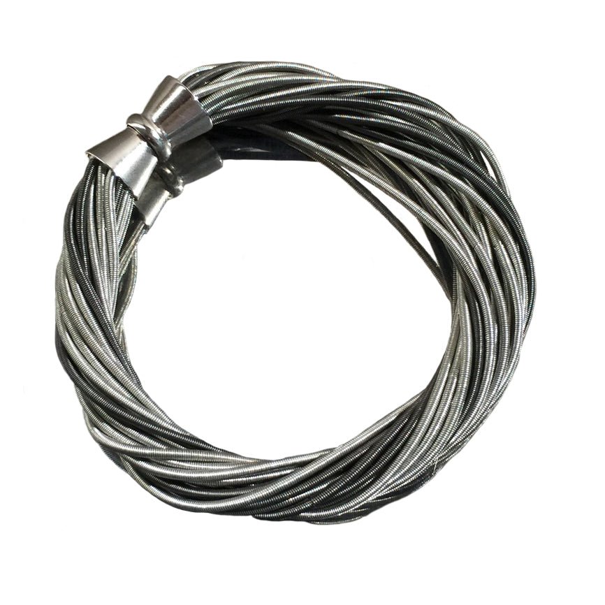  Black and Silver Piano Wire Twist Bracelet、mySite、elrpsem3k