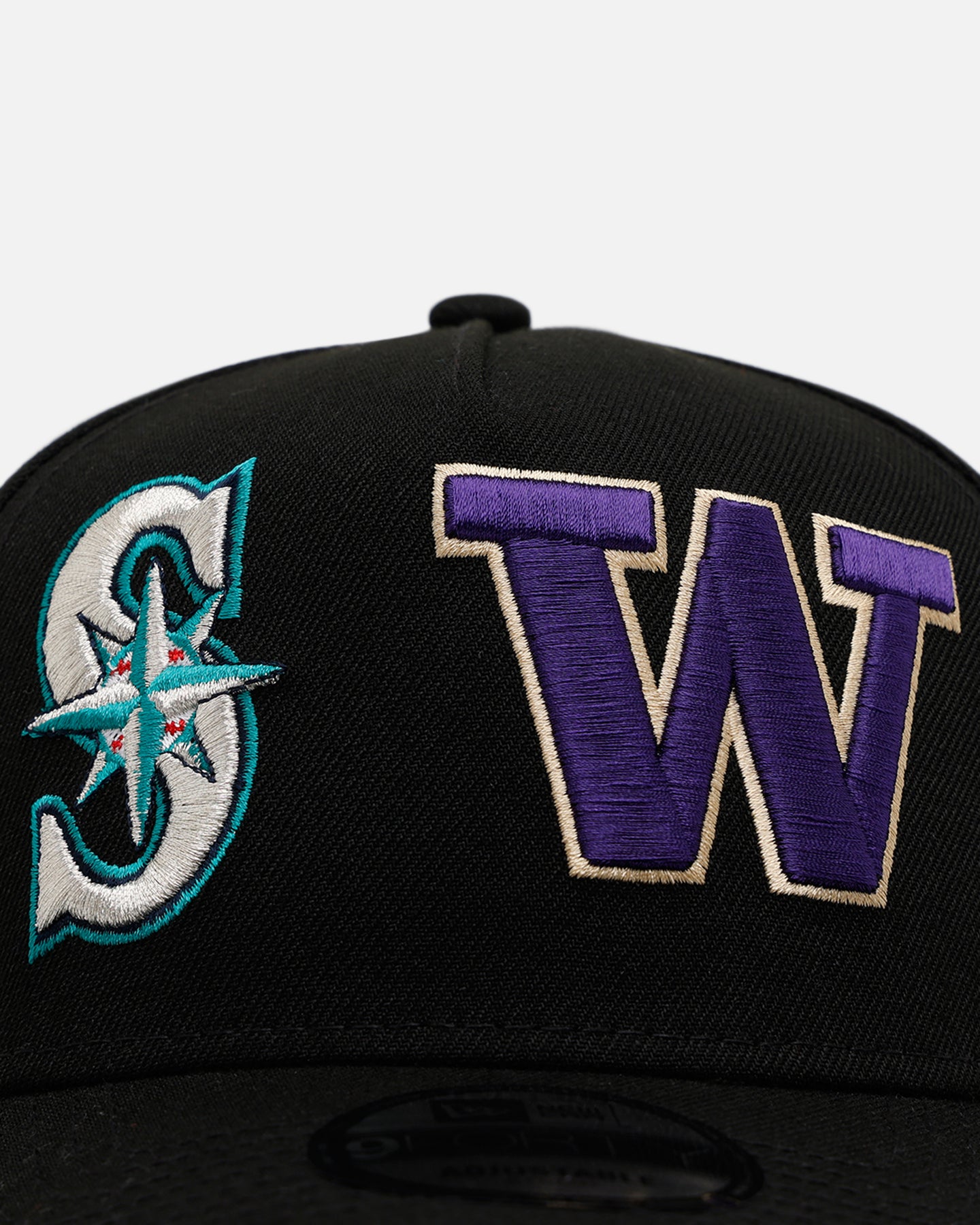 New Era Seattle Mariners 'MLB & NCAA Dual Logo' 9FORTY A-Frame Snapback Black、mySite、zt4zffjzw