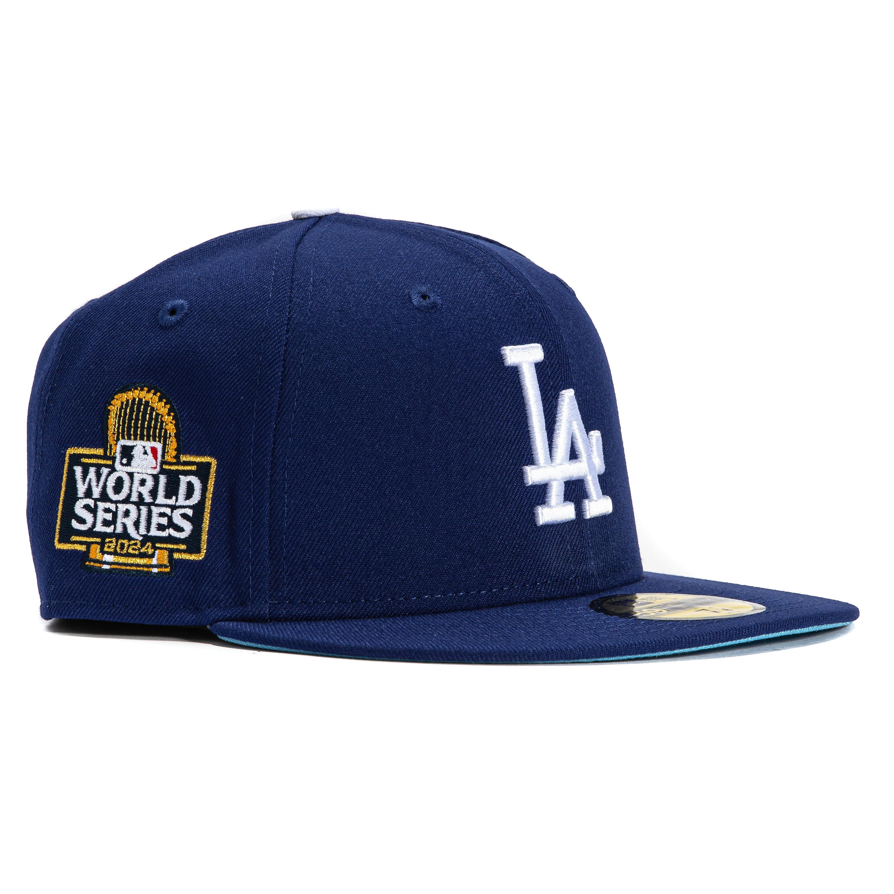 New Era 59Fifty Los Angeles Dodgers 2024 World Series Patch Hat - Royal、mySite、vikingsvslions