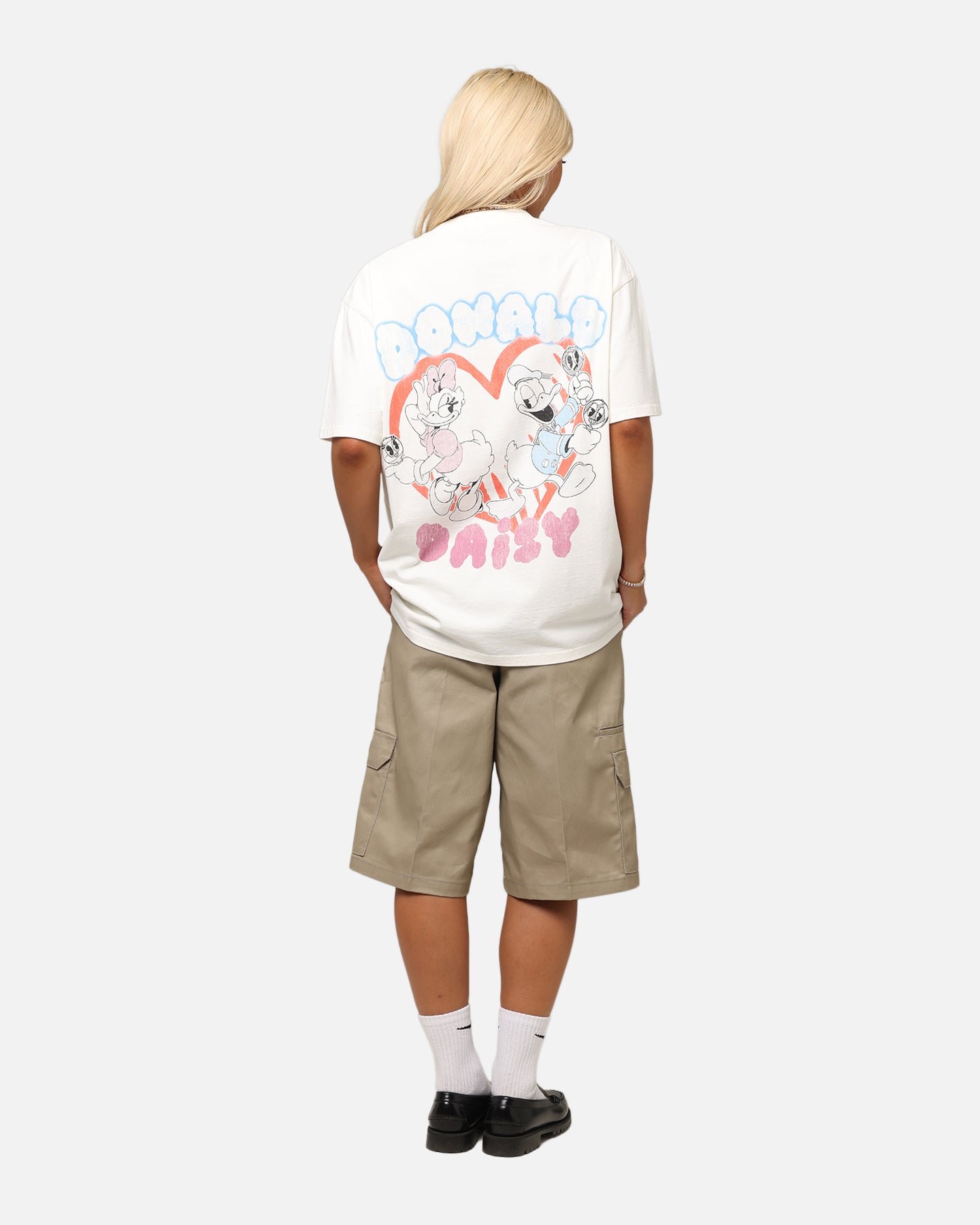 Goat Crew Disney’s Daisy Duck & Donald Duck Heavy T-Shirt Off White、mySite、zt4zffjzw