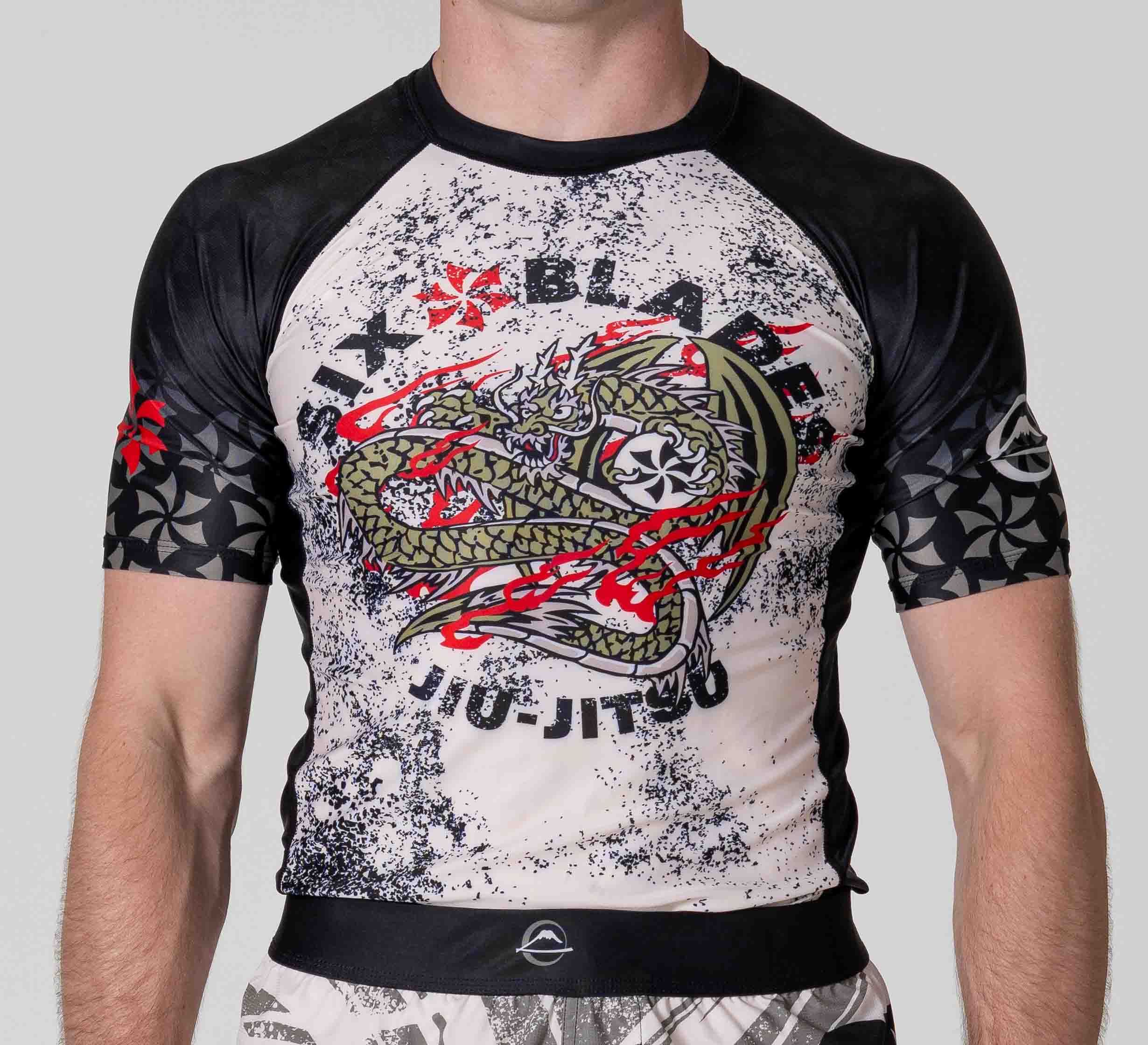 Six Blades Dragon Short Sleeve Flex Lite Rashguard、mySite、gigharbornorthrealestate