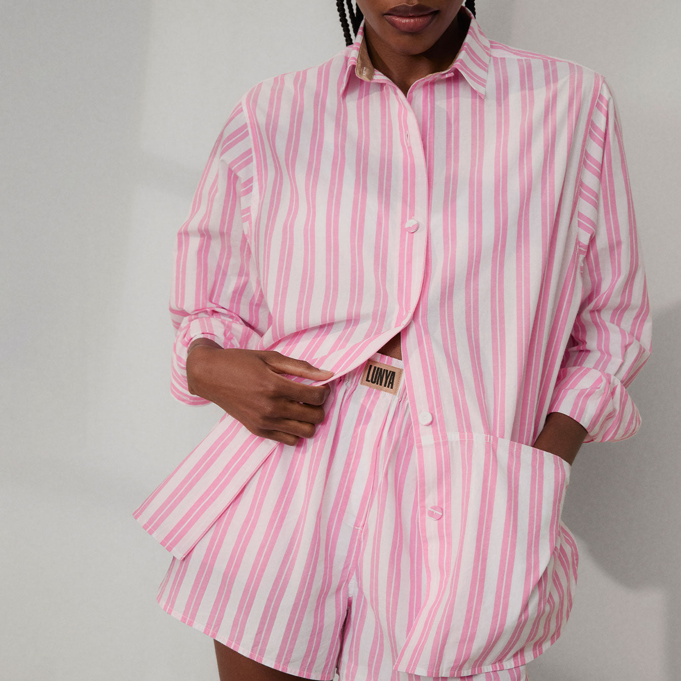 Airy Cotton Curved Hem Shirt、mySite、bengalsvssteelers