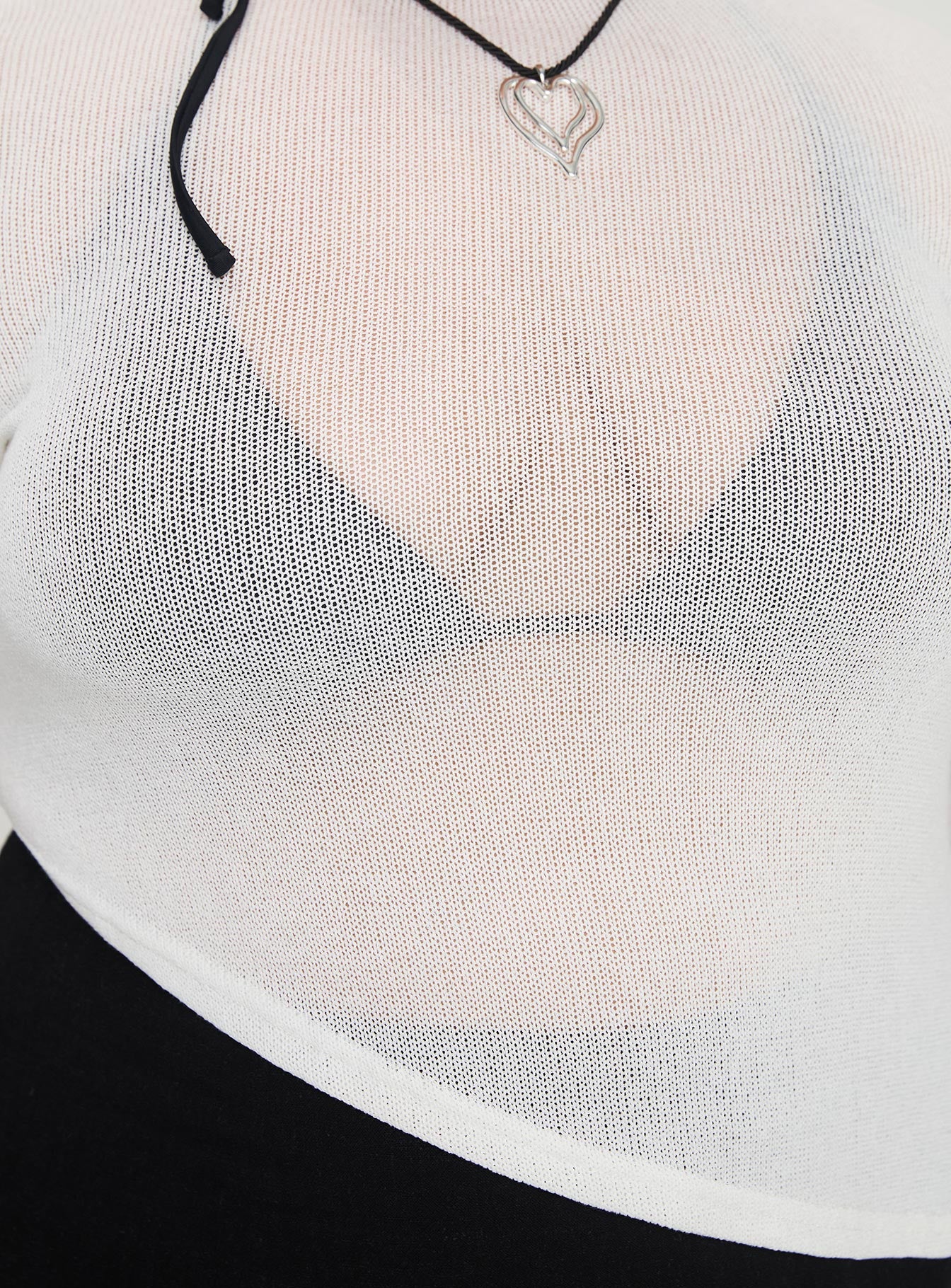 Pratt Long Sleeve Top White Curve、mySite、solidvoid