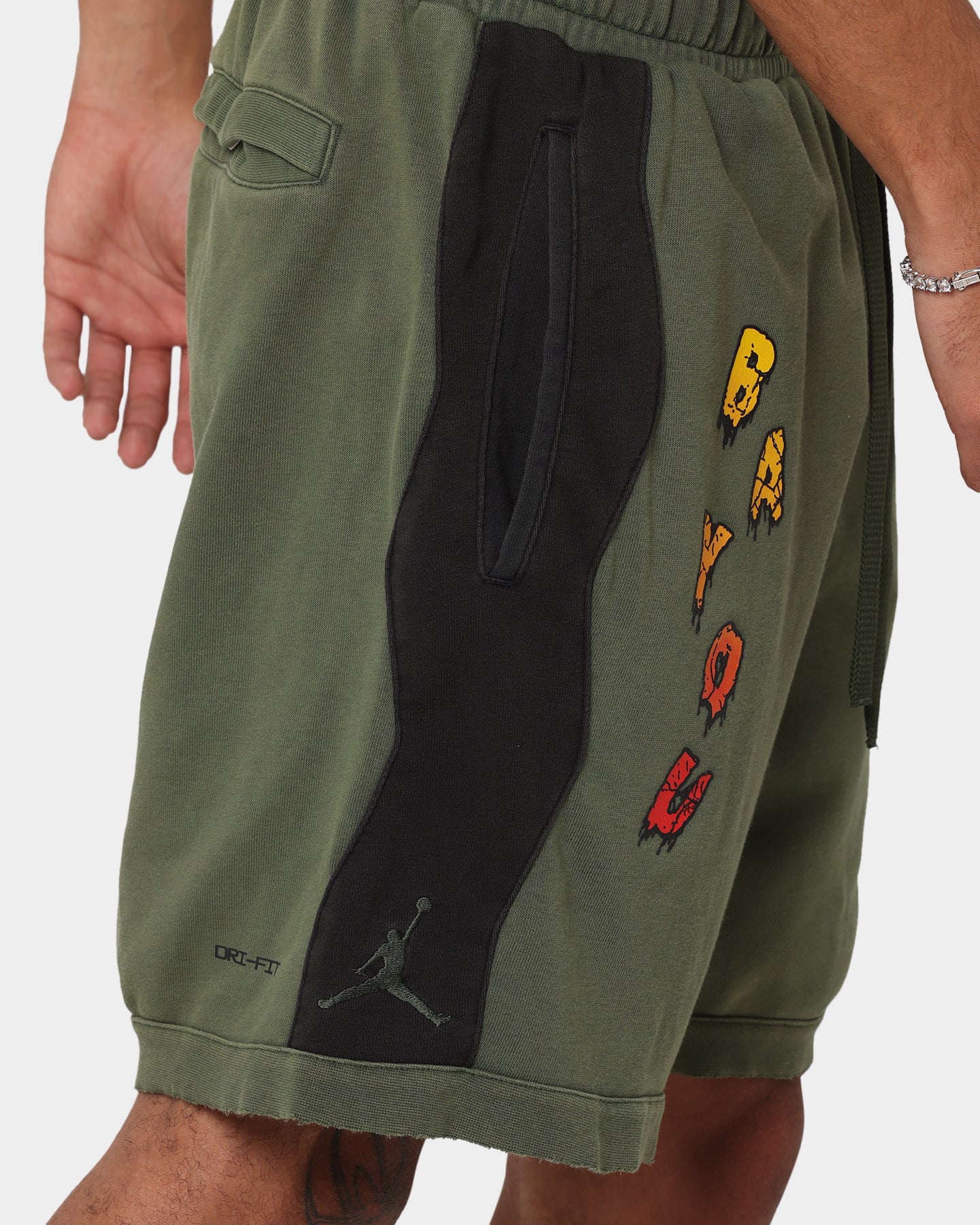 Jordan Zion Dri-FIT Fleece Shorts Carbon Green/Black、mySite、zt4zffjzw
