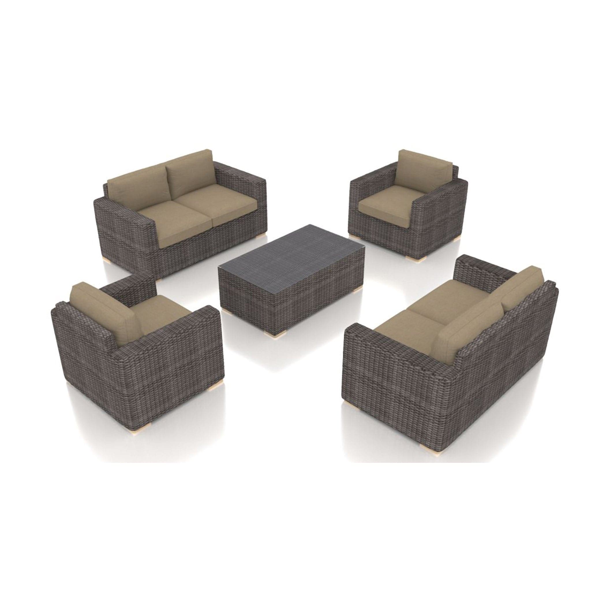 Dune 5 Piece Double Loveseat Set、mySite、neckold