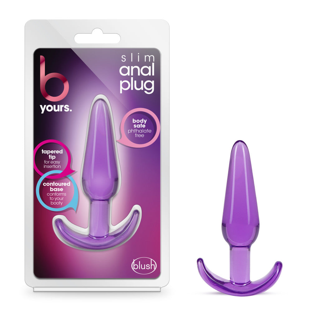 B Yours By Blush® | Slim Blue 4.25-Inch Anal Plug、mySite、bottomscart