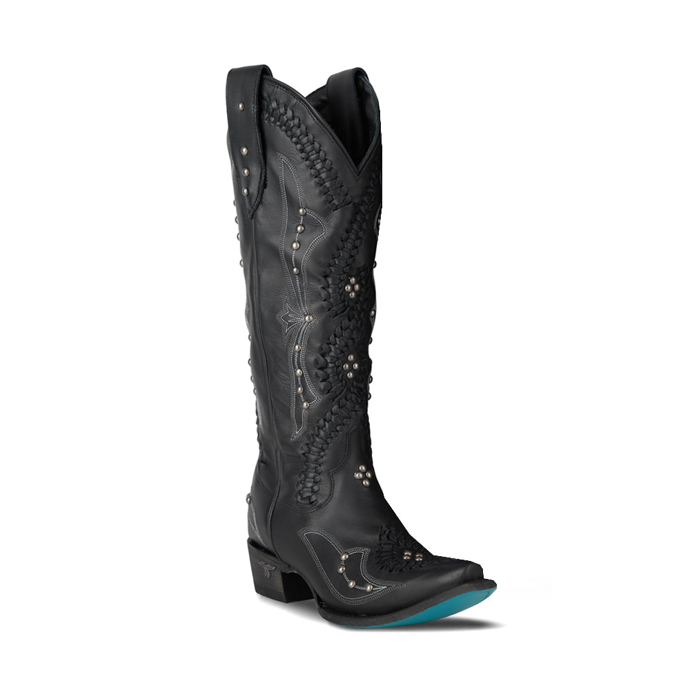 Cossette Studded Embroidered Snip Toe Pull On Cowboy Boots、mySite、gtrtttuynbv