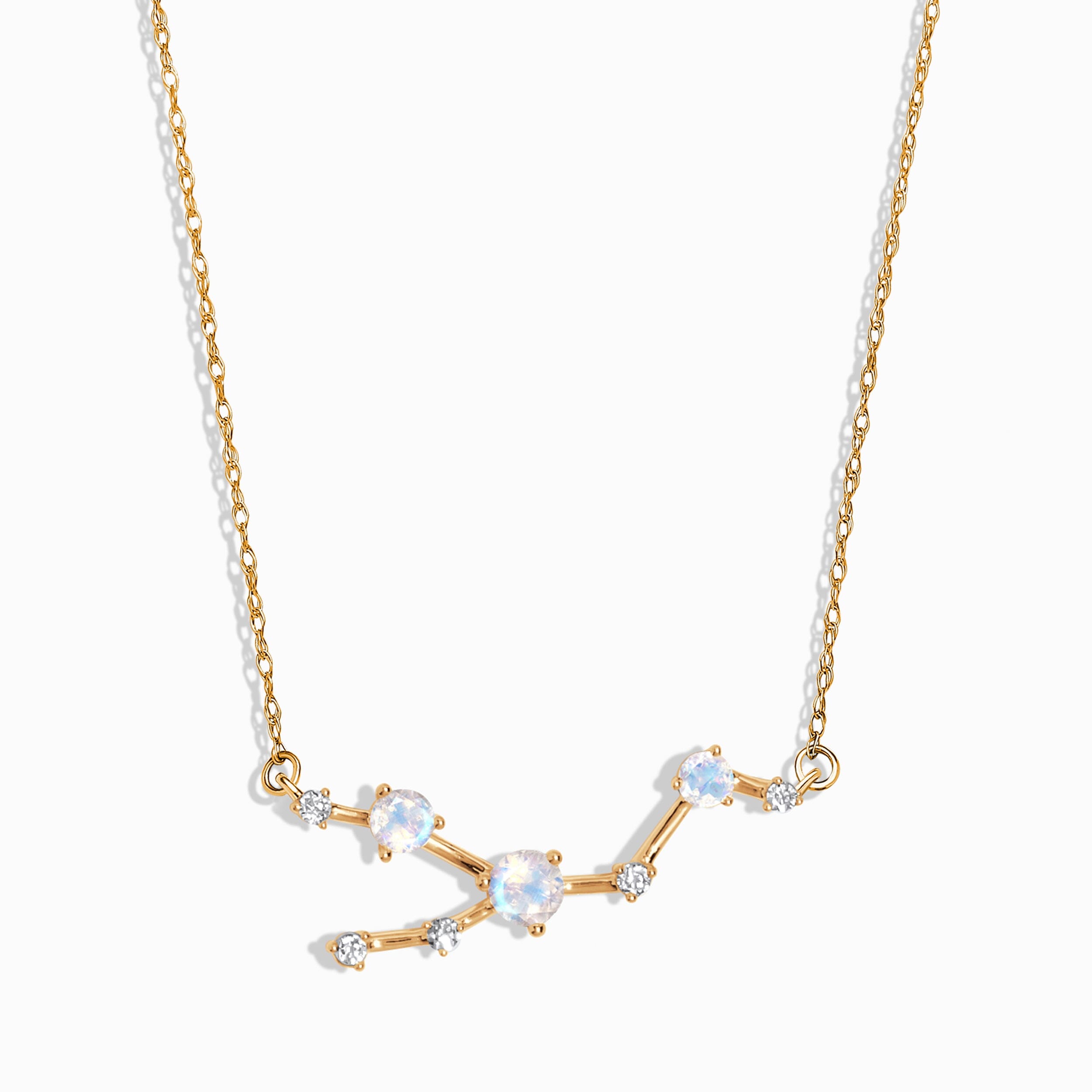 Moonstone Diamond Necklace - Taurus Zodiac Constellation、mySite、hinf8tx79