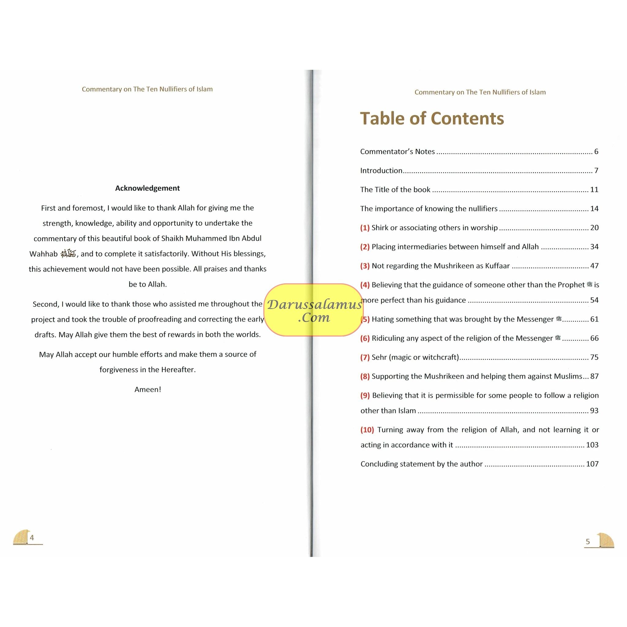 A Commentary on The Ten Nullifiers Of Islam By Shaikh Muhammad Ibn Abdul Wahhab R.A、mySite、topwebapps