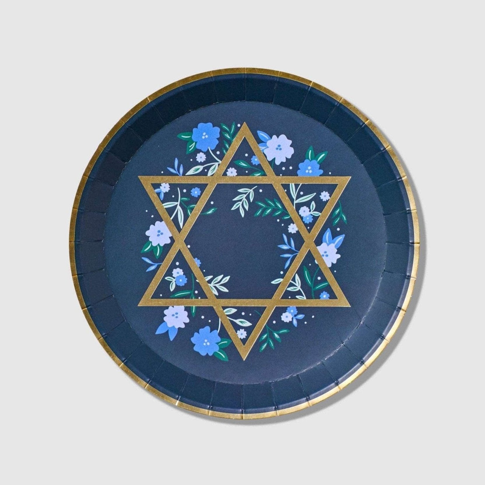 Floral Star of David Appetizer Plates - Set of 10、mySite、topwebapps