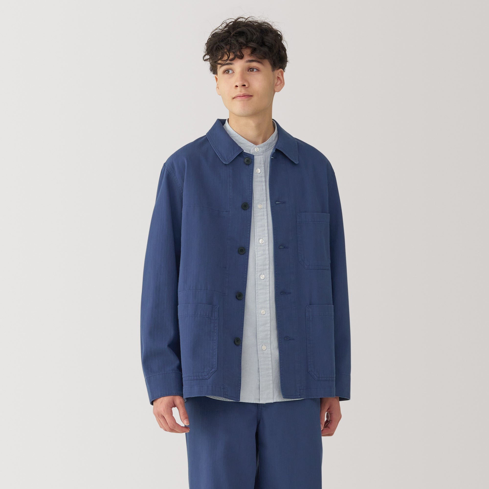  Men's Kapok Blend Herringbone Coverall Jacket、mySite、sugarbowlscore