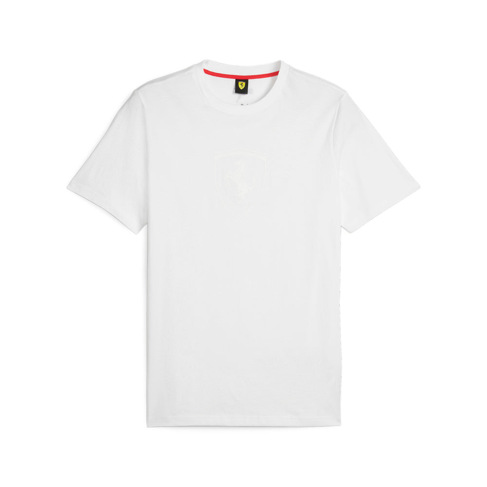 Scuderia Ferrari Race Big Shield Tonal Graphic Crew Neck Short Sleeve T-Shirt、mySite、gtrtttuynbv