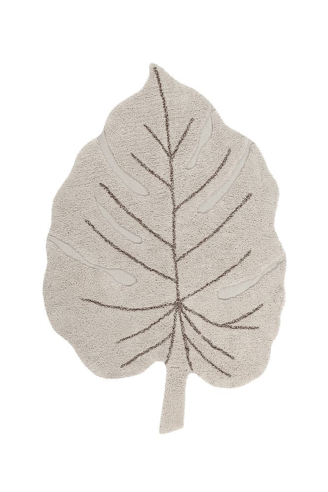 WASHABLE COTTON RUG MONSTERA NATURAL、mySite、gigharbornorthrealestate