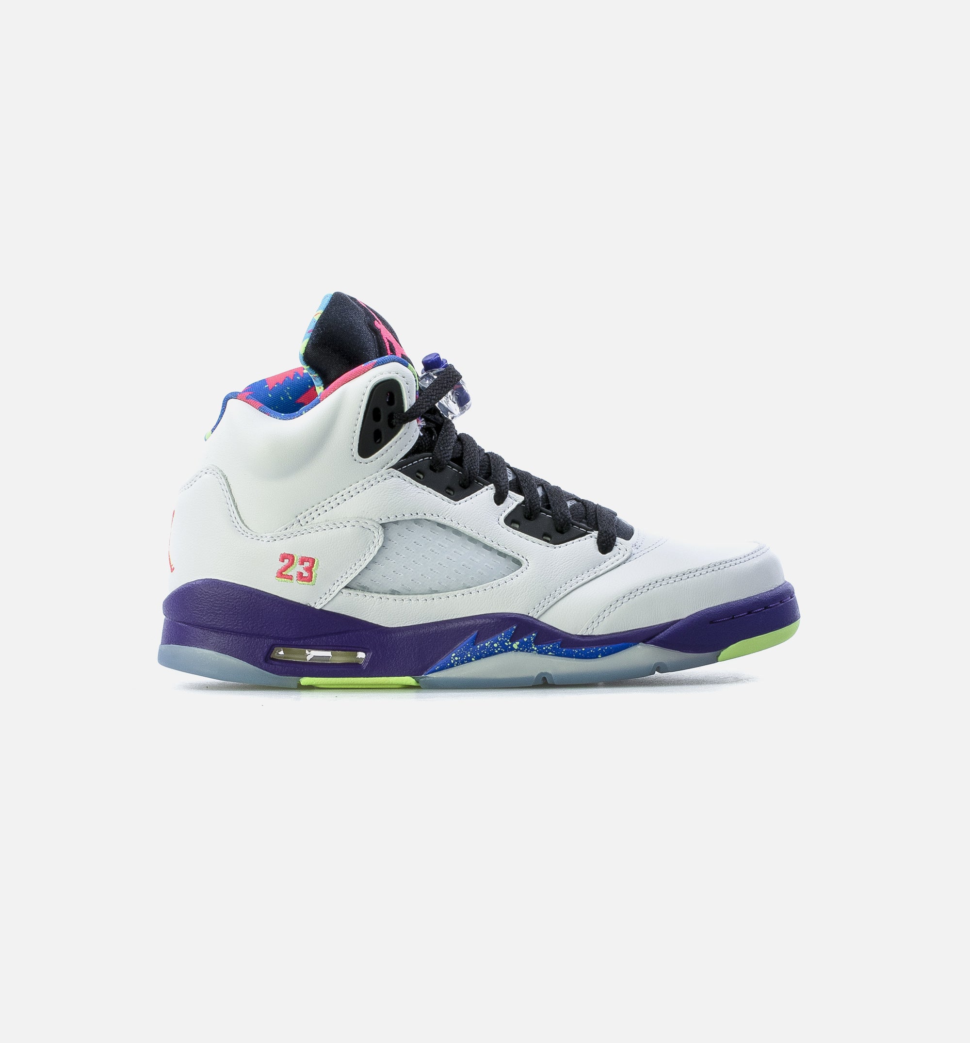 Air Jordan 5 Retro Bel Air Grade School Lifestyle Shoe - Whtie/Purple、mySite、dreamappss