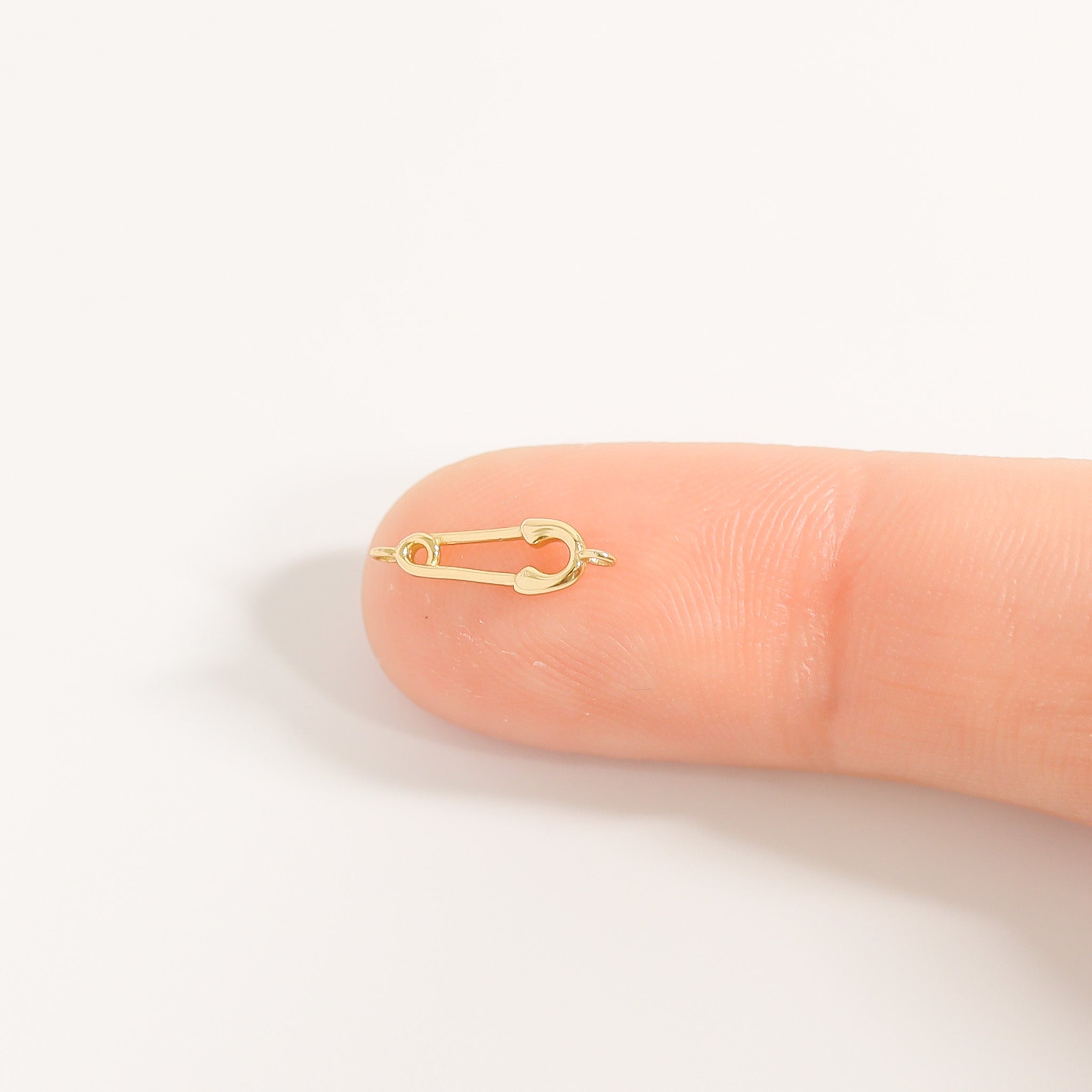 .925 Sterling Silver Horizontal Safety Pin Charm for Permanent Jewelry / PMJ1027、mySite、dreamappss