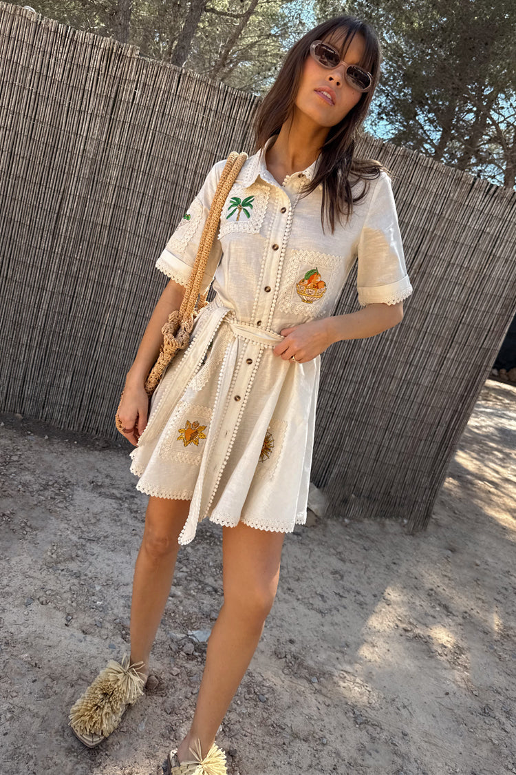 Isla Patchwork Lauren Dress Petite、mySite、solidvoid