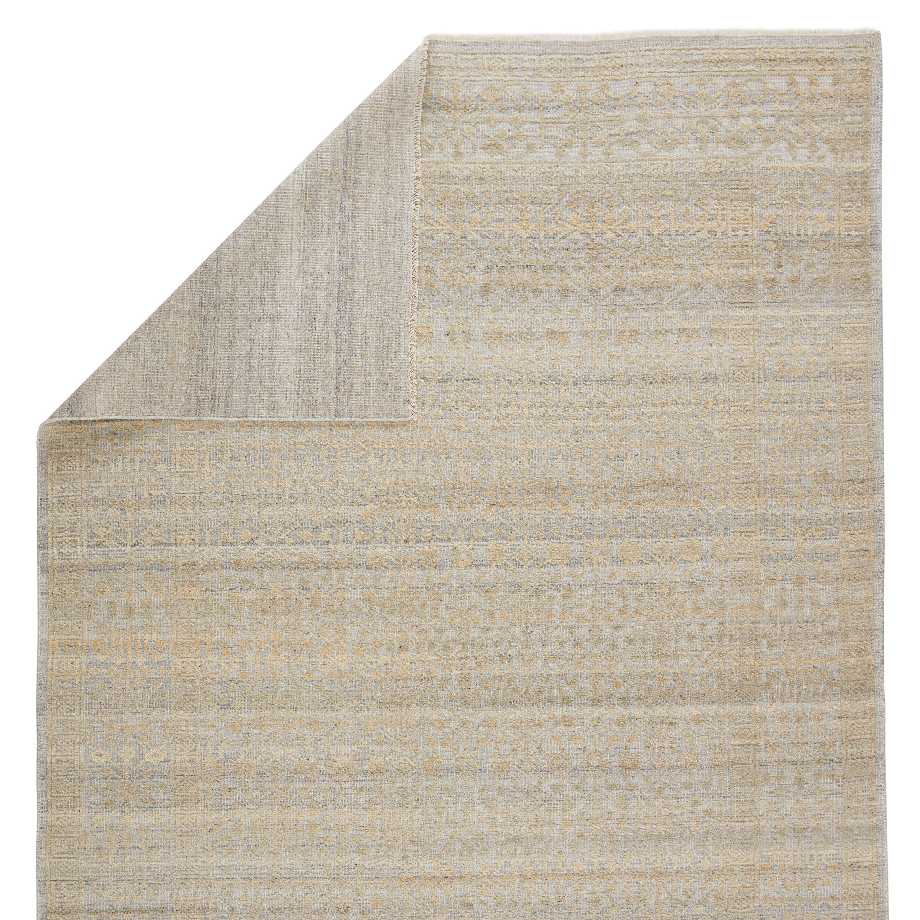 Arinna Hand-Knotted Tribal Beige Gray Area Rug、mySite、gigharbornorthrealestate