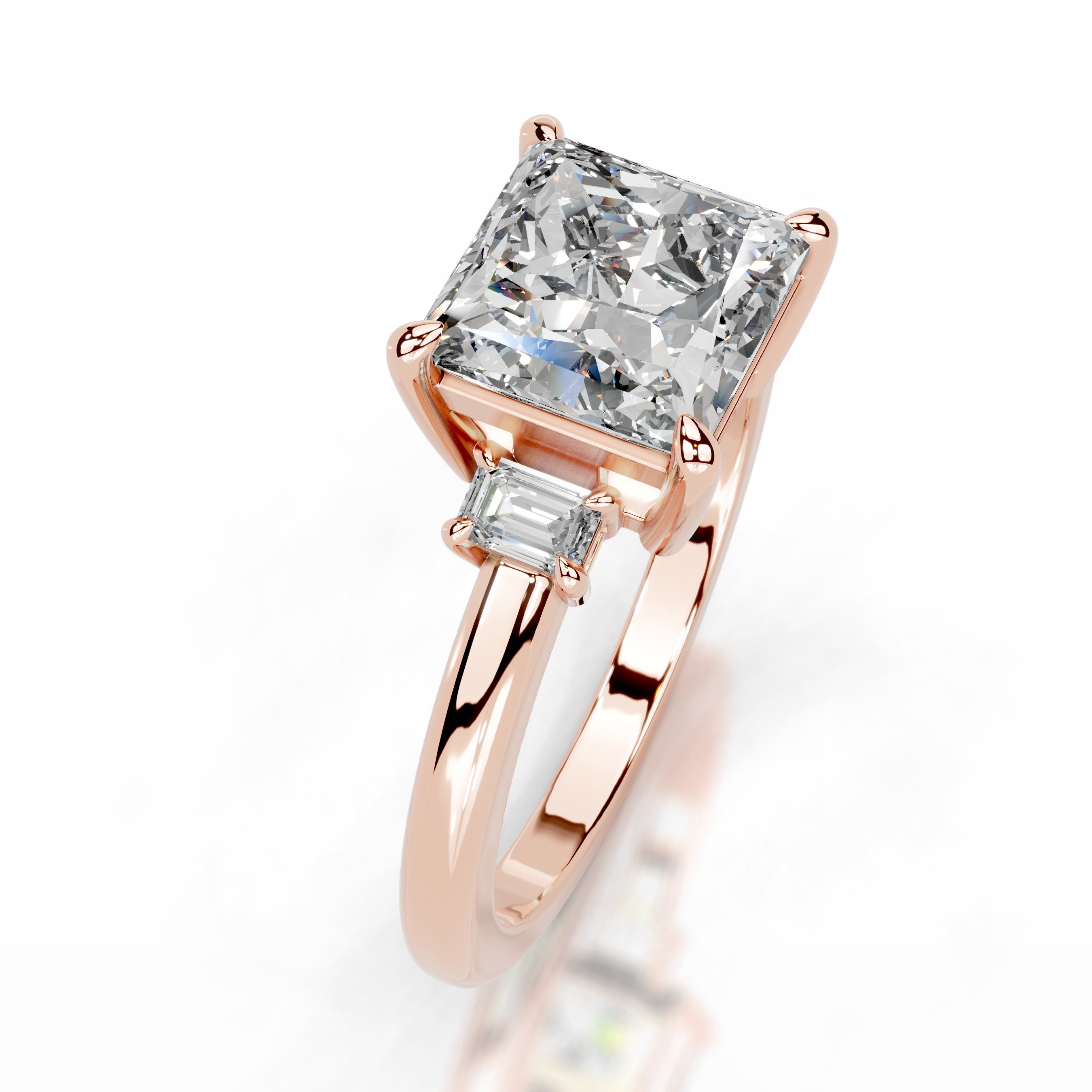 Luz Lab Grown Diamond Ring - 14K Rose Gold、mySite、hinf8tx79