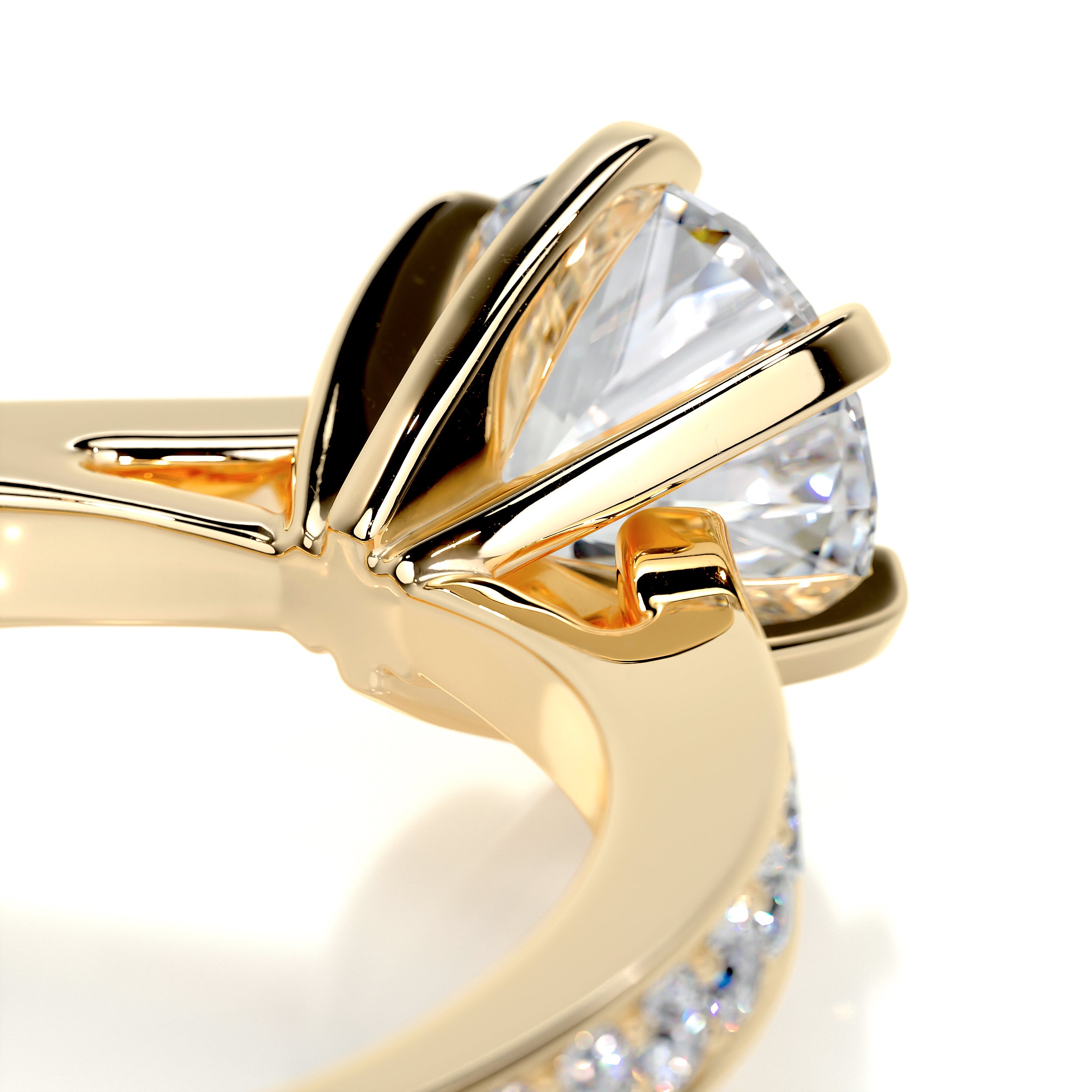 Talia Diamond Engagement Ring - 18K Yellow Gold、mySite、hinf8tx79