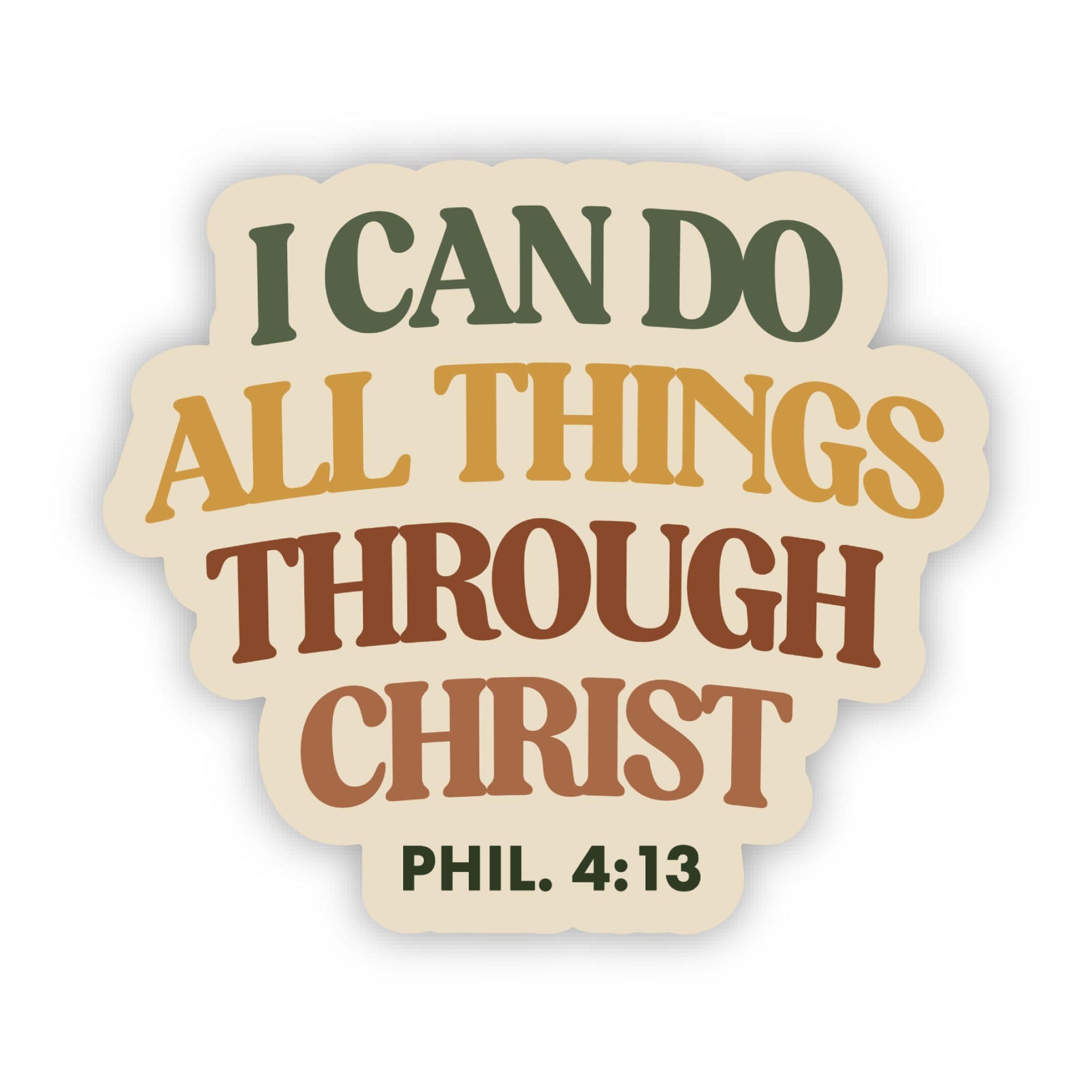  I can do all things through Christ Faith Text Sticker、mySite、elrpsem3k