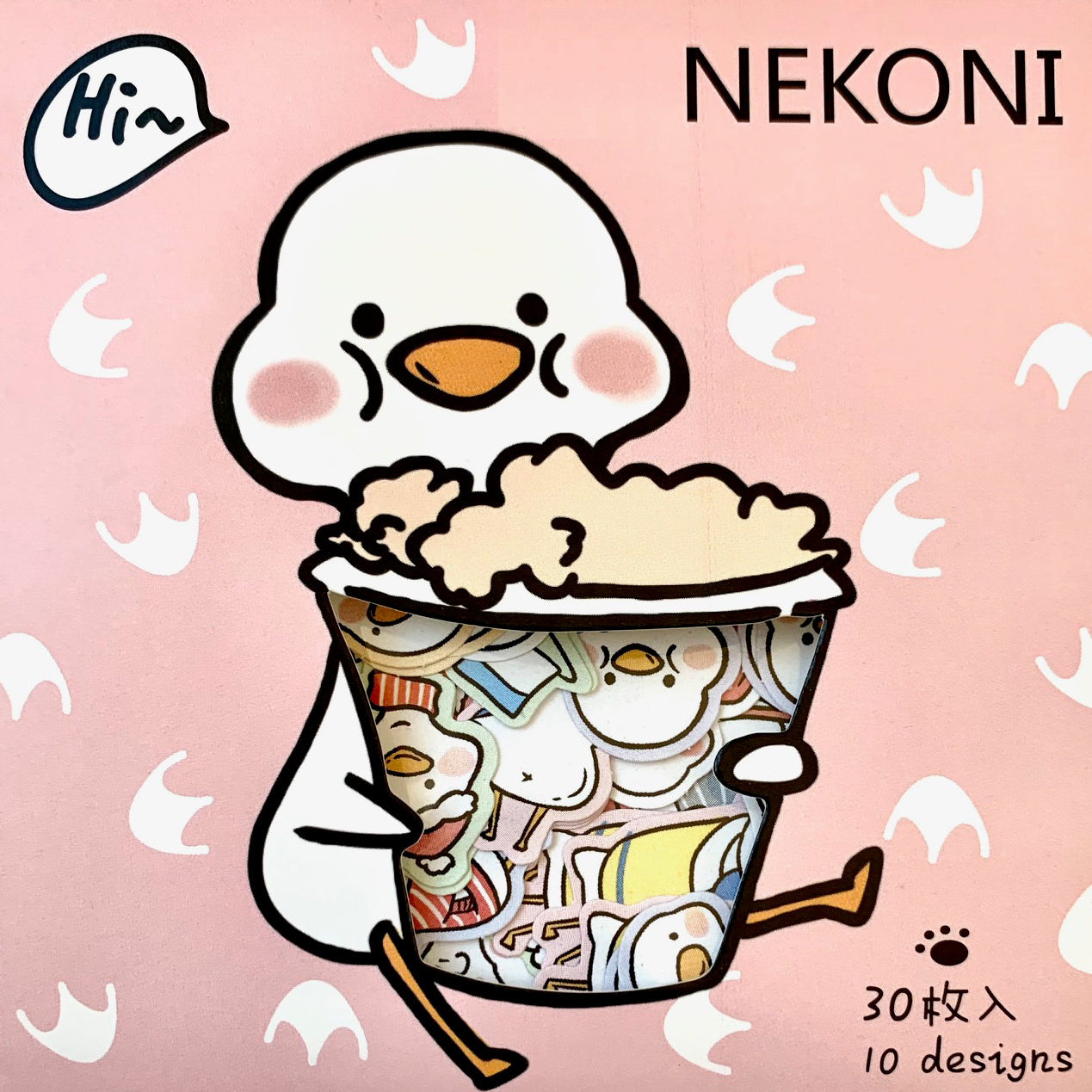  Duck Popcorn Bag of Stickers、mySite、ghnorth