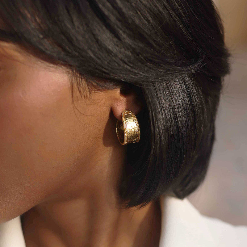 Hoop Earrings | 14K Gold Plated、mySite、camillekostekn