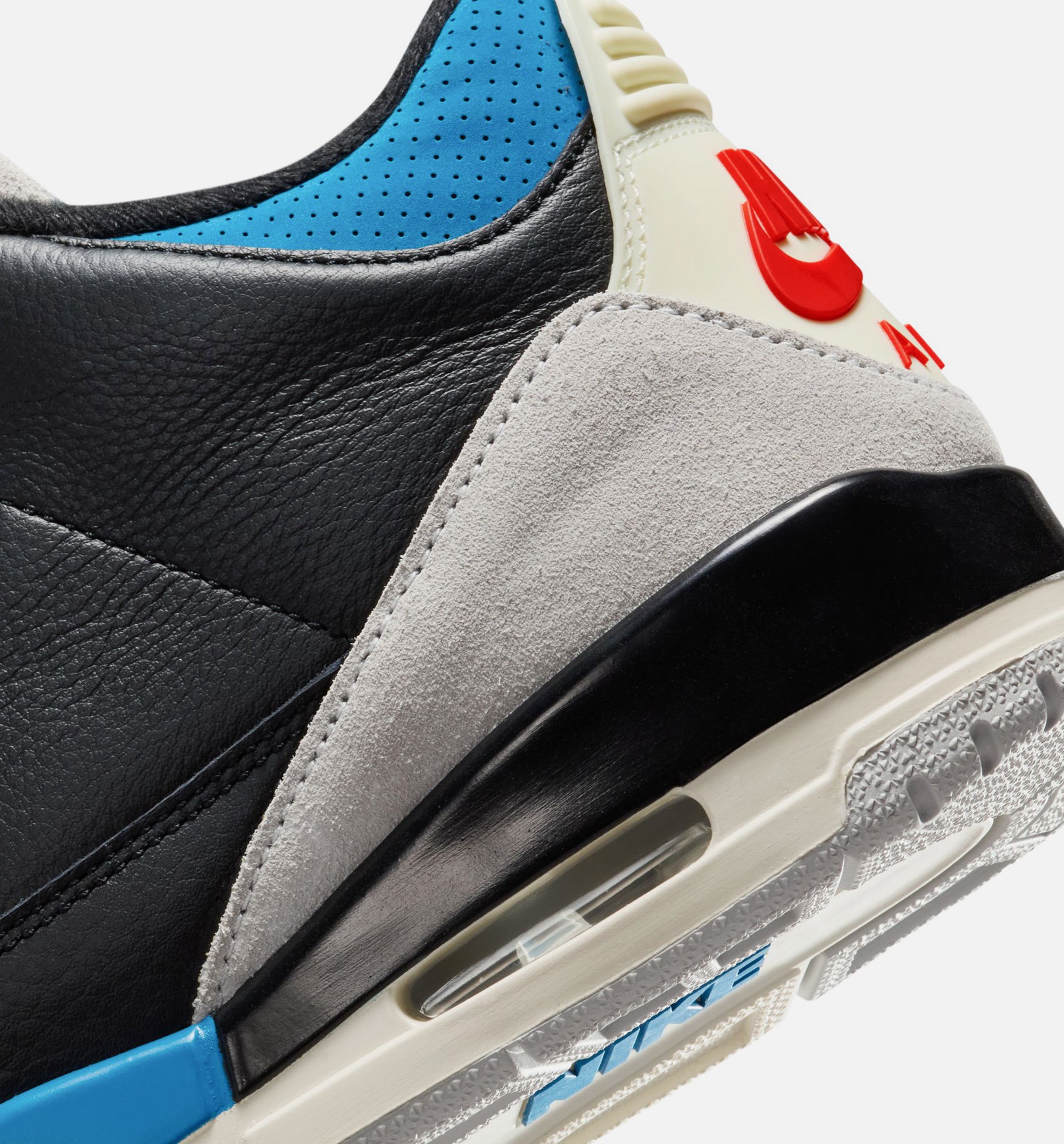 Air Jordan 3 Retro OG Rare Air Mens Lifestyle Shoe - Black/Chile Red/Neutral Grey Free Shipping、mySite、dreamappss