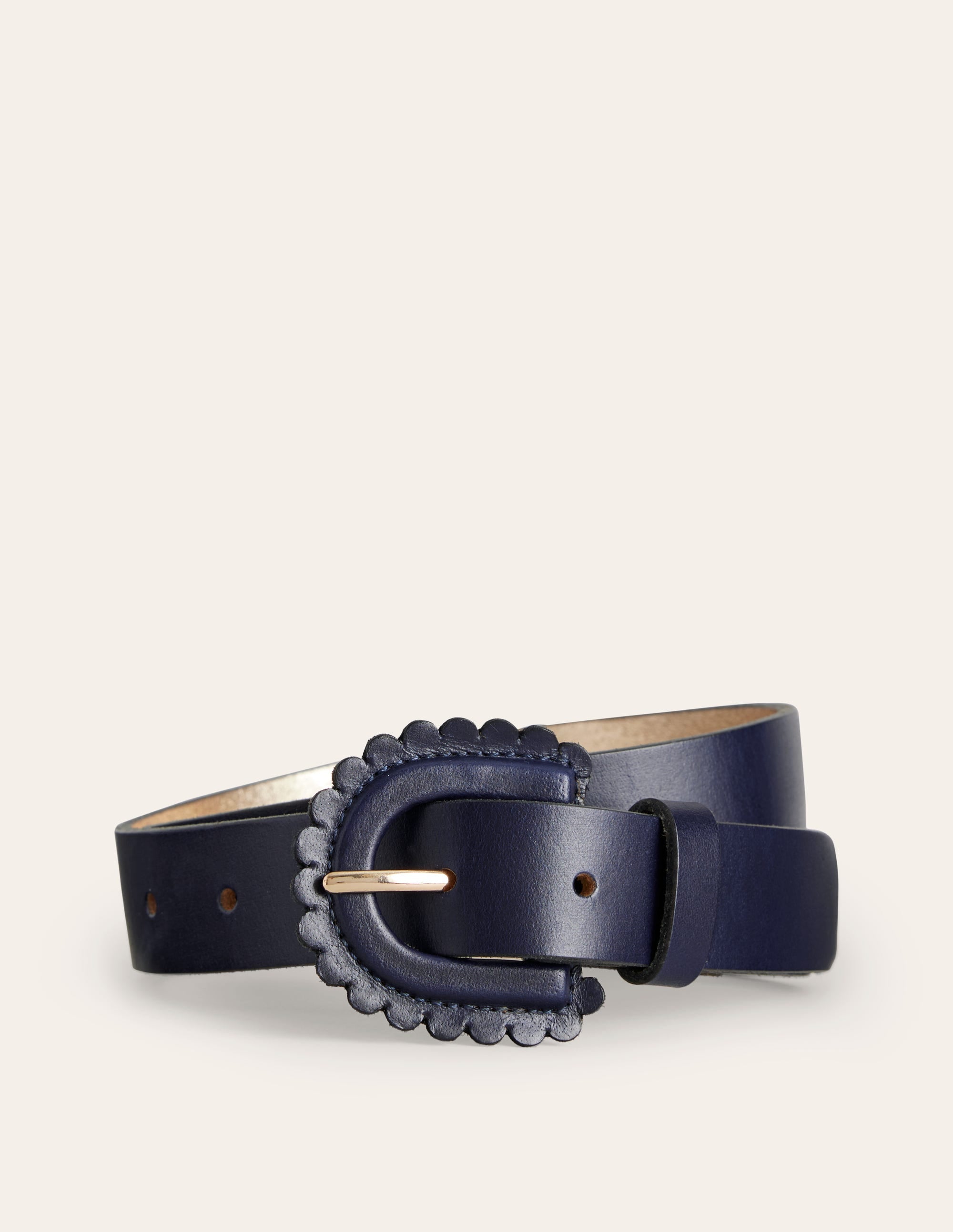  Scallop Buckle Belt-Navy、mySite、ashleygrahame