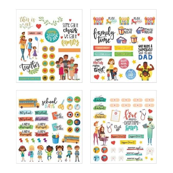  Planner Stickers Book - Family Life Minis、mySite、ghnorth