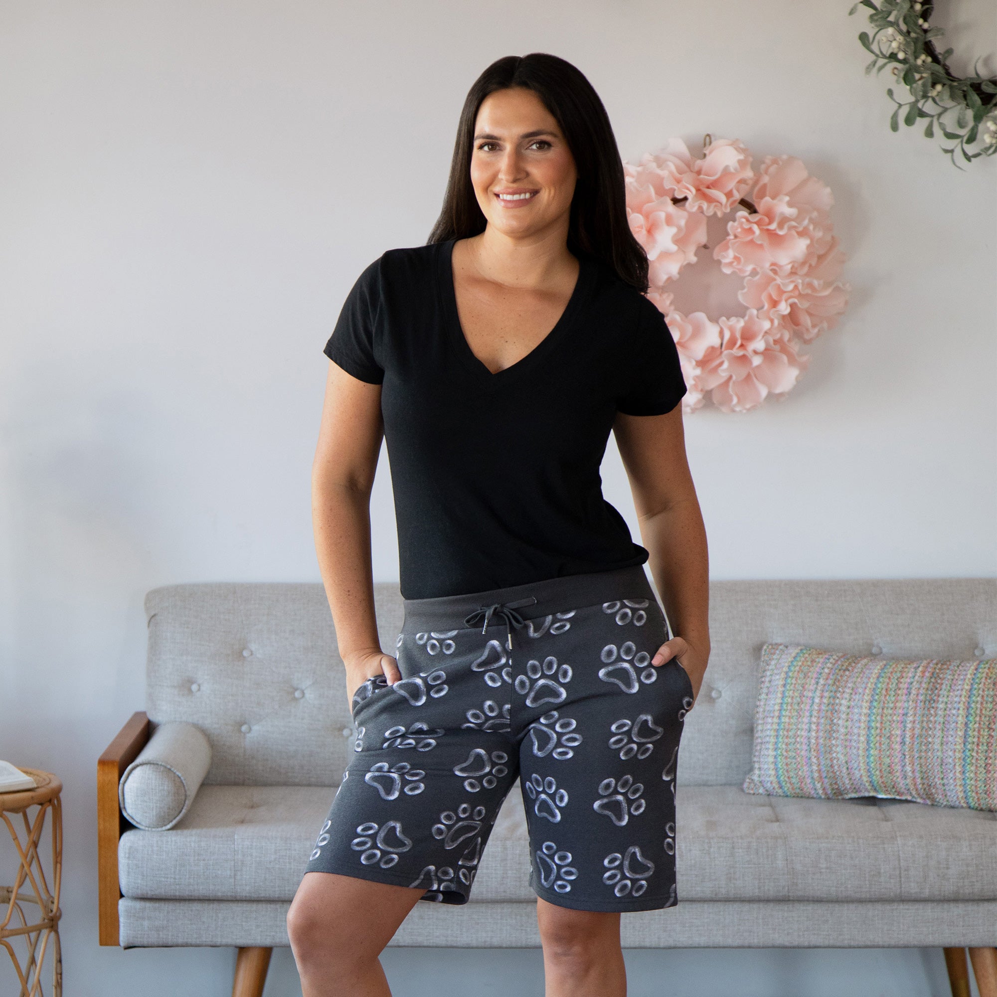 All Over Chalk Paw Board Shorts、mySite、camillekostekn