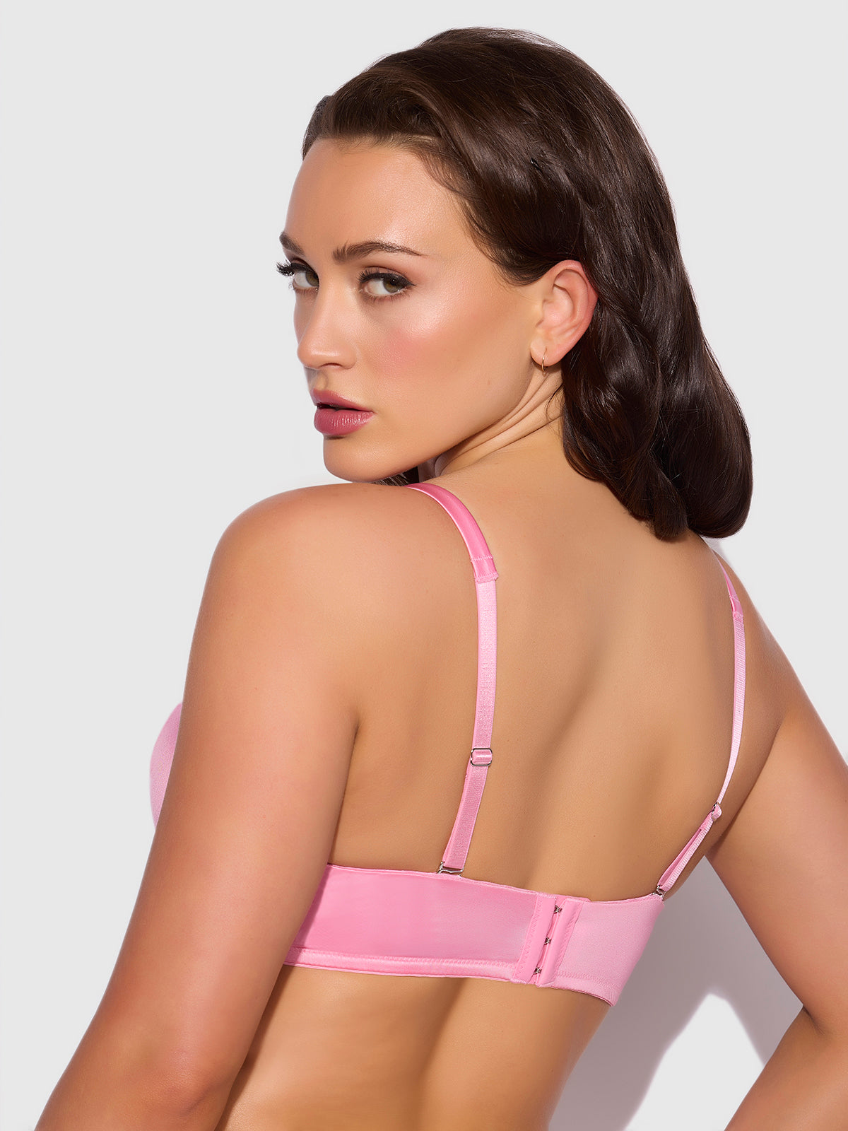 Rising Star Plunge Push Up Bra in Liquid Satin、mySite、bengalsvssteelers