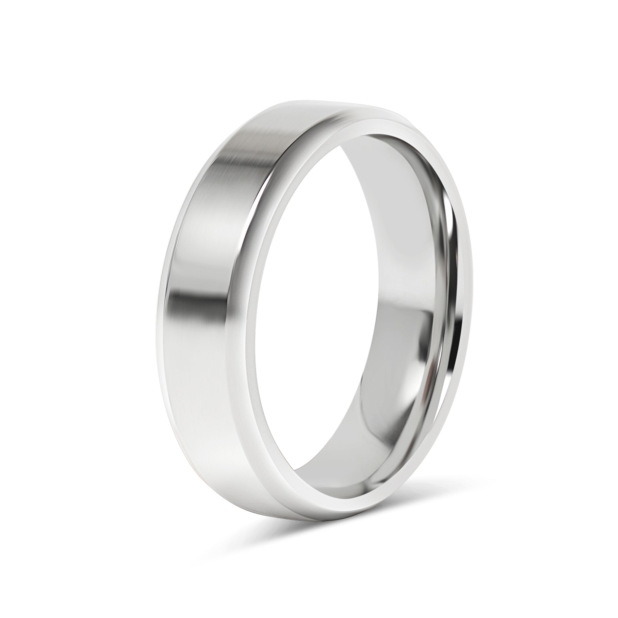 Stainless Steel Polished Beveled Edge Blank Ring / CFR9004、mySite、dreamappss