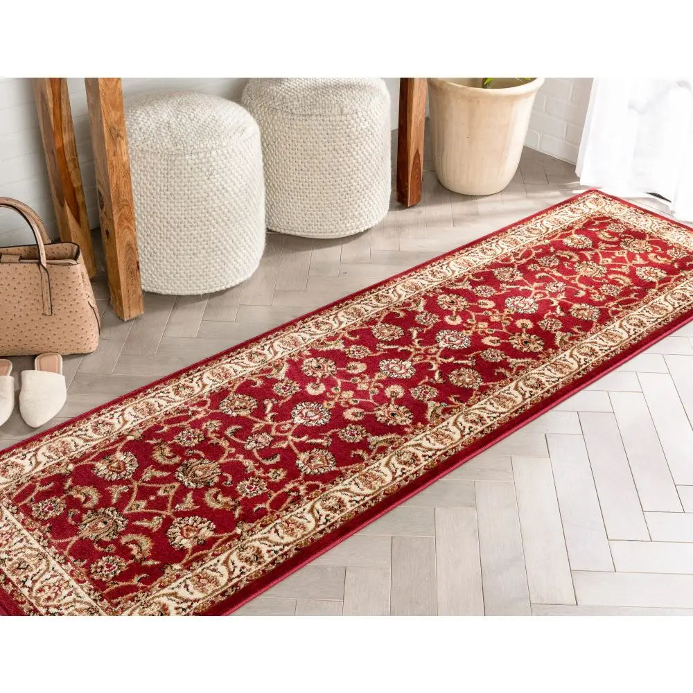 Sarouk Red Traditional Rug、mySite、gigharbornorthrealestate