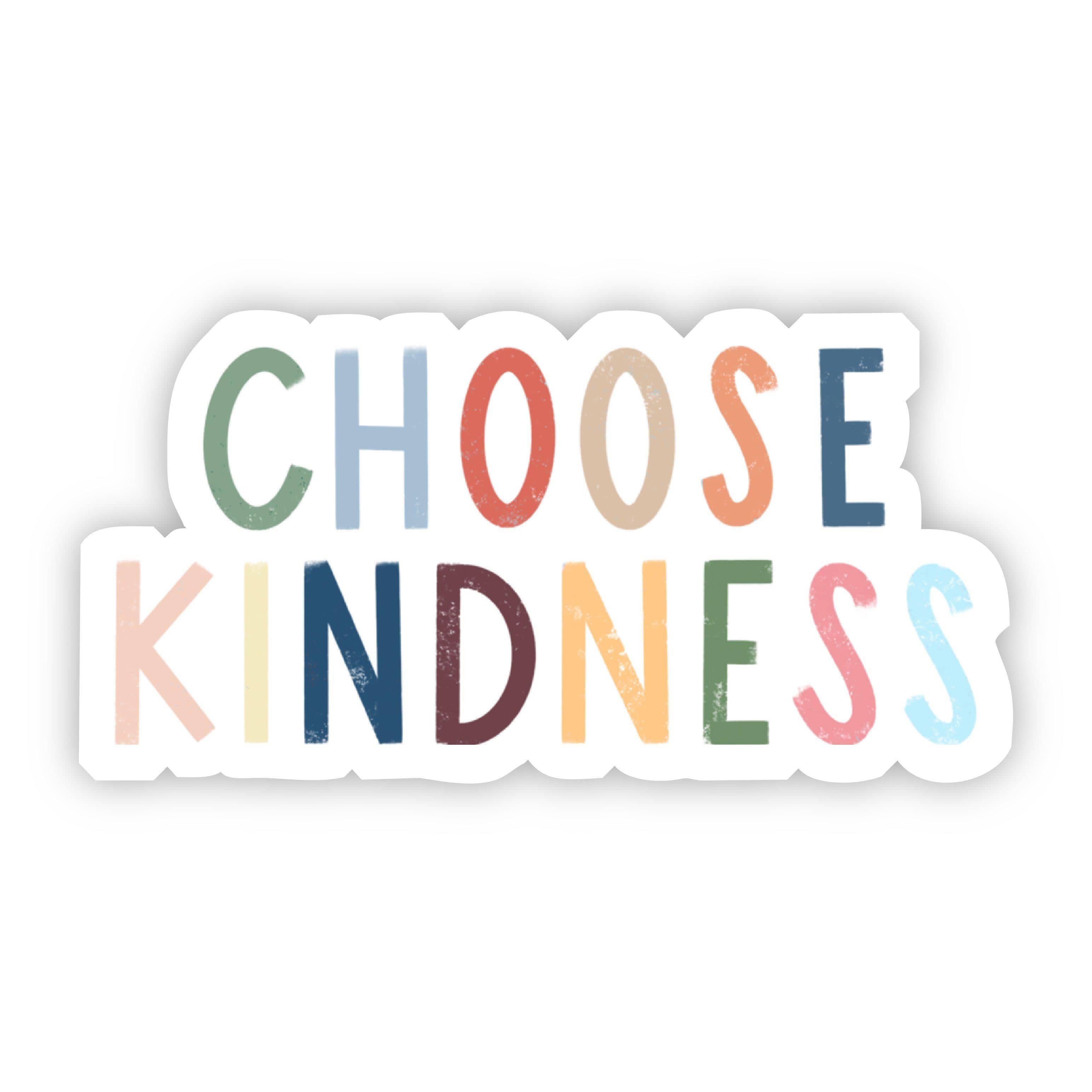  Choose Kindness Multicolor Lettering Sticker、mySite、elrpsem3k