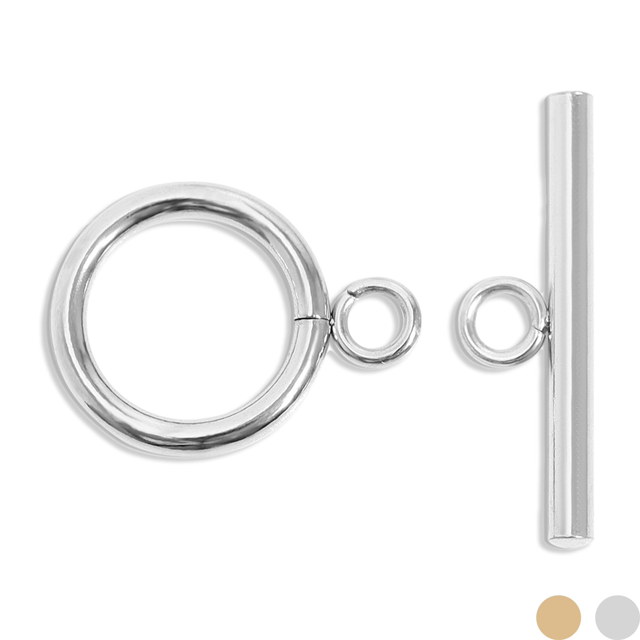 18K Gold PVD Stainless Steel Circle Toggle Clasp / ENC0047、mySite、dreamappss