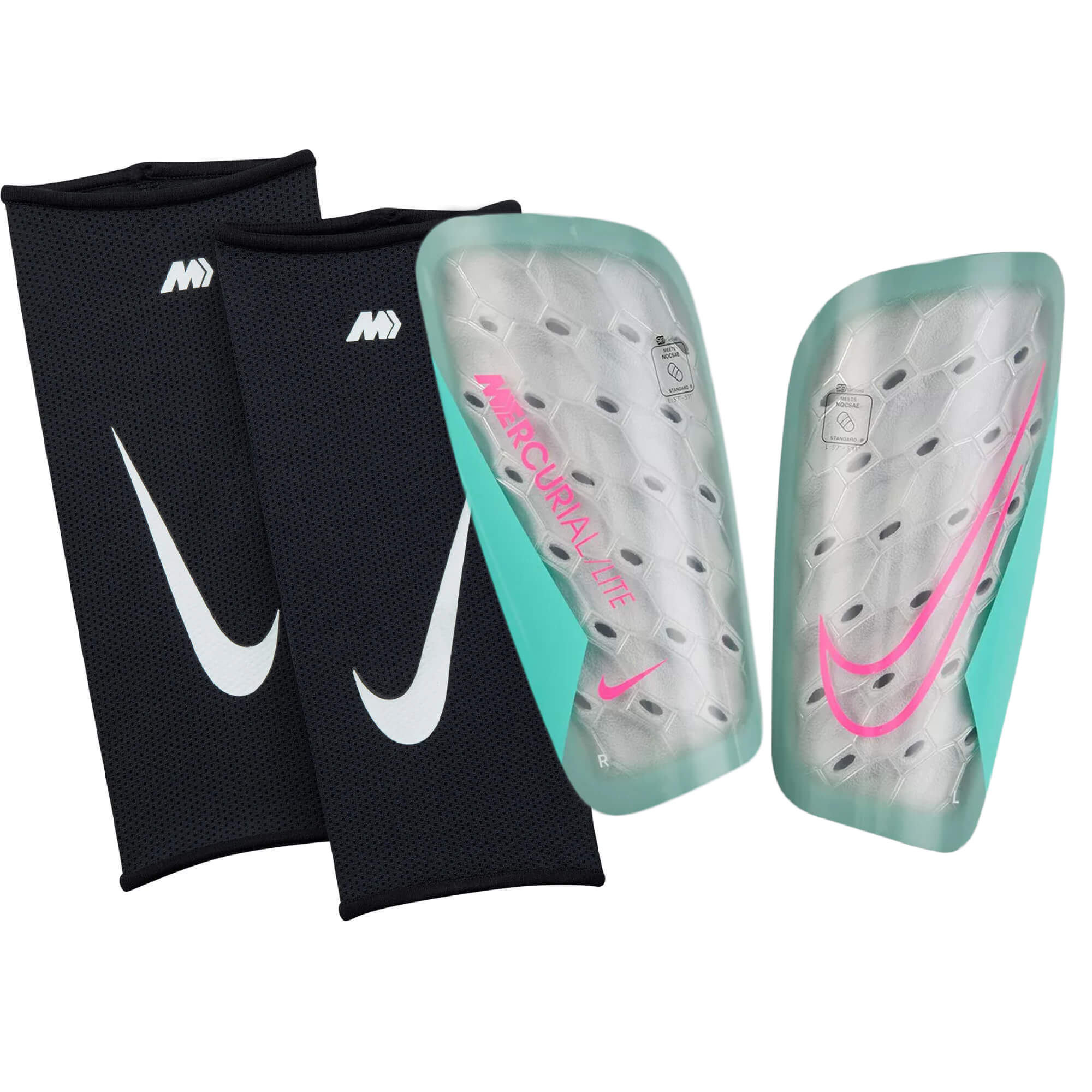Nike Mercurial Lite Shin Guards Ocean Cube/Pink Blast、mySite、noshort