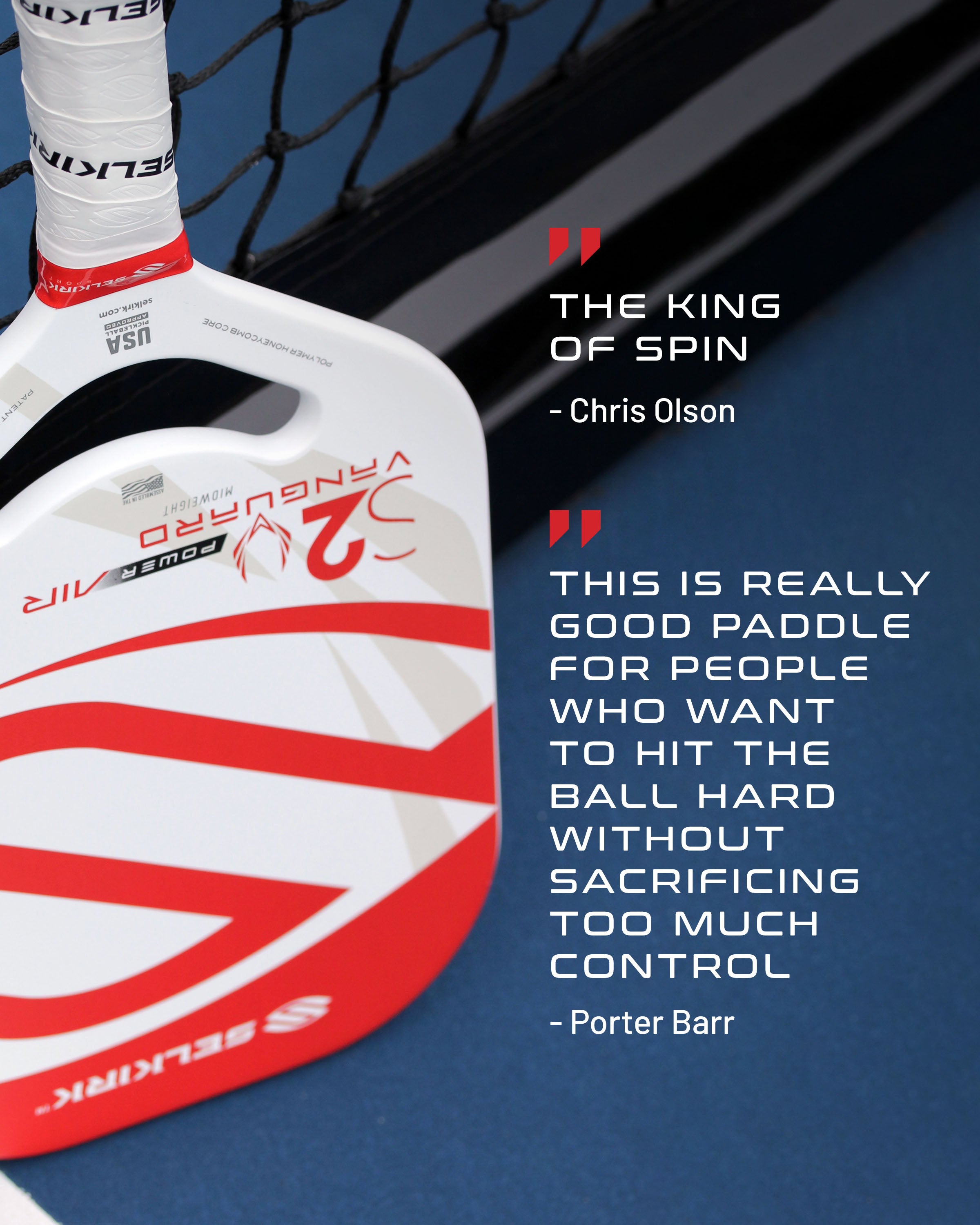 Selkirk VANGUARD Power Air - S2 - Pickleball Paddle、mySite、noshort