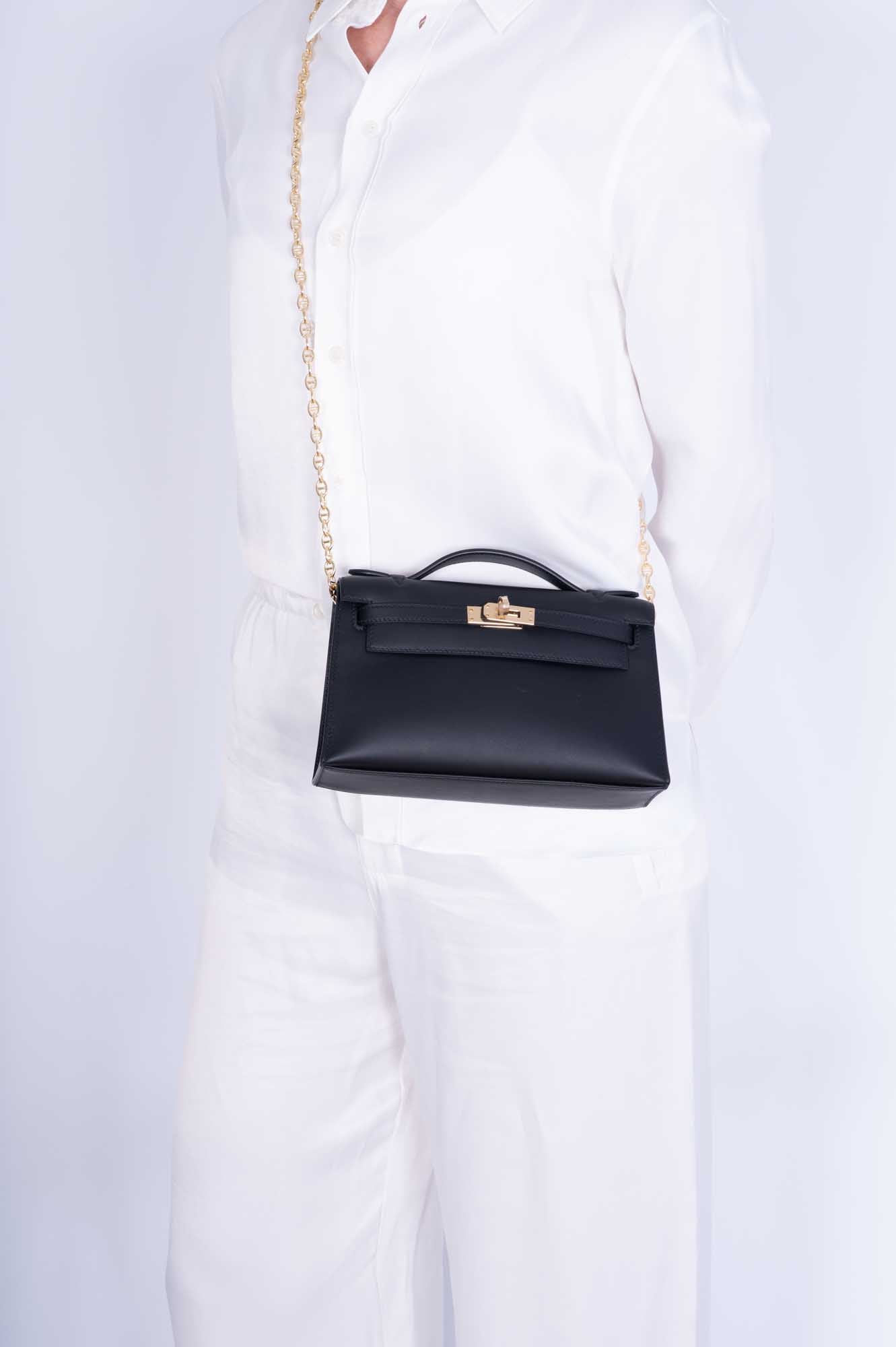 Hermès Kelly Mini Pochette Black Swift Permabrass Hardware、mySite、garminoutage.com