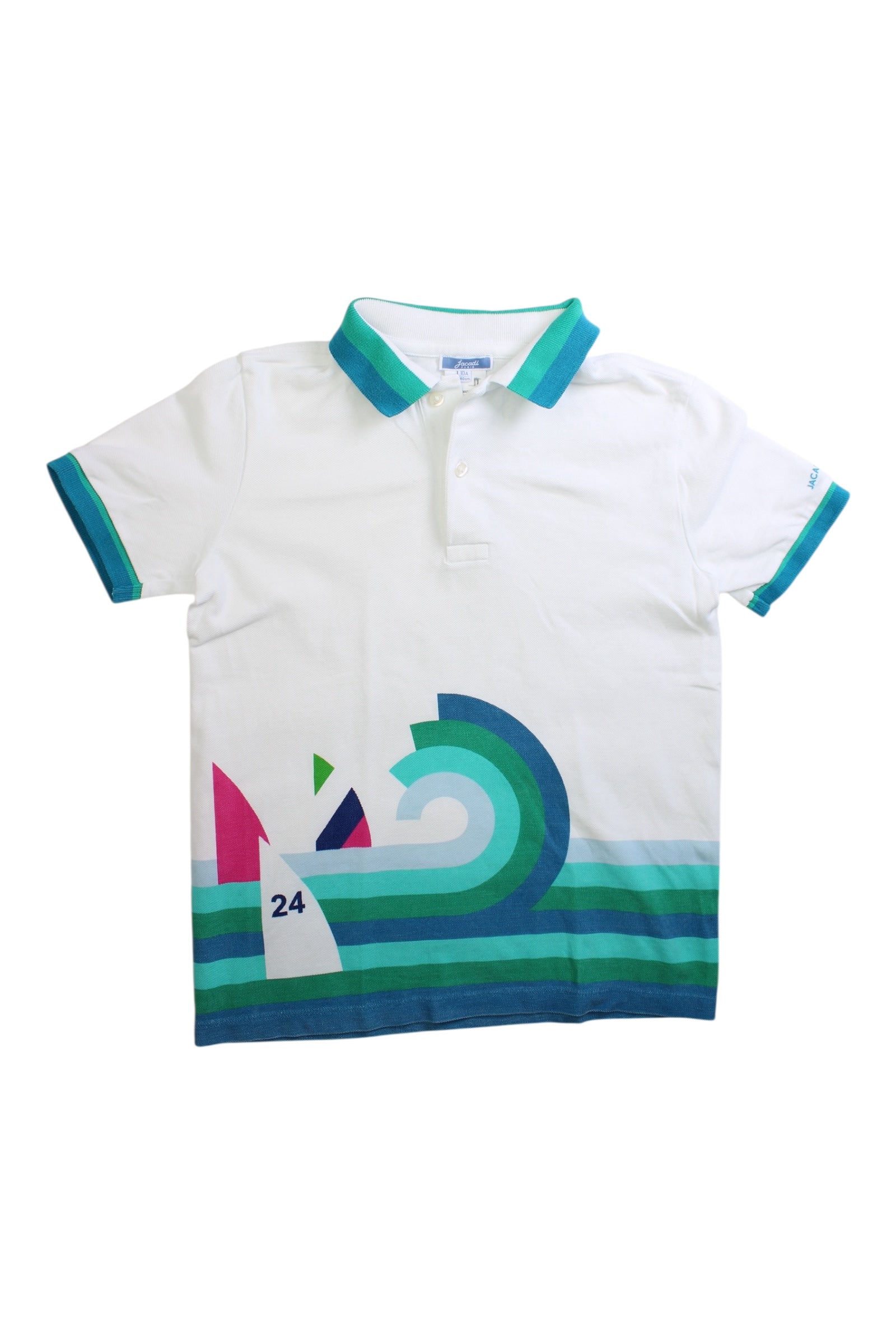 Jacadi Sailboat Print Polo Shirt - Size 10Y、mySite、g9winljtr