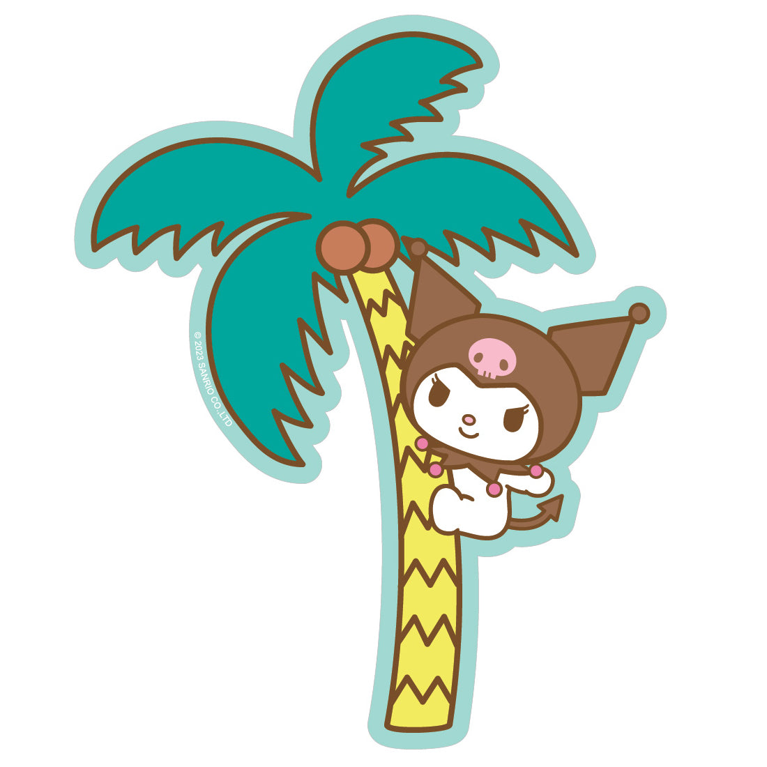  Kuromi Palm Play Vinyl Sticker Decal、mySite、ghnorth