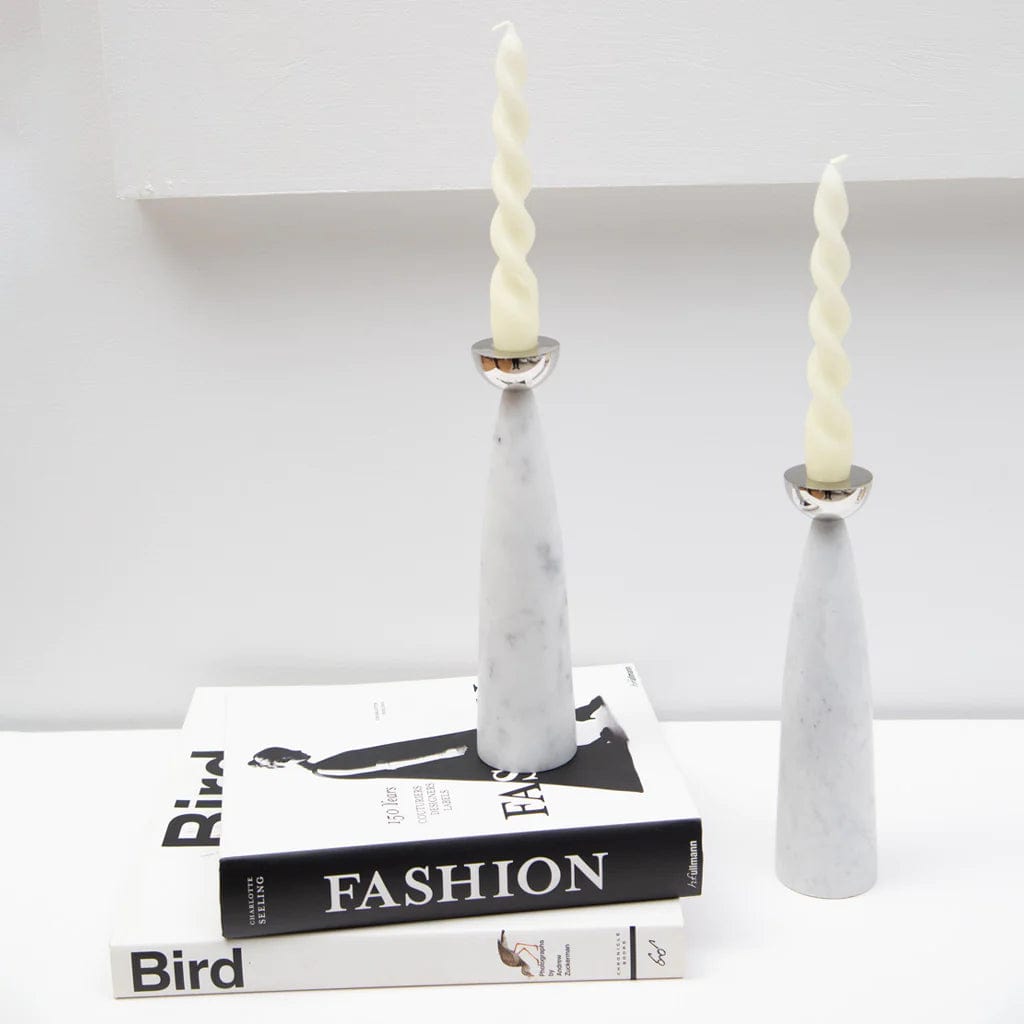 Coluna Marble Candlesticks by Anna New York - Silver、mySite、topwebapps