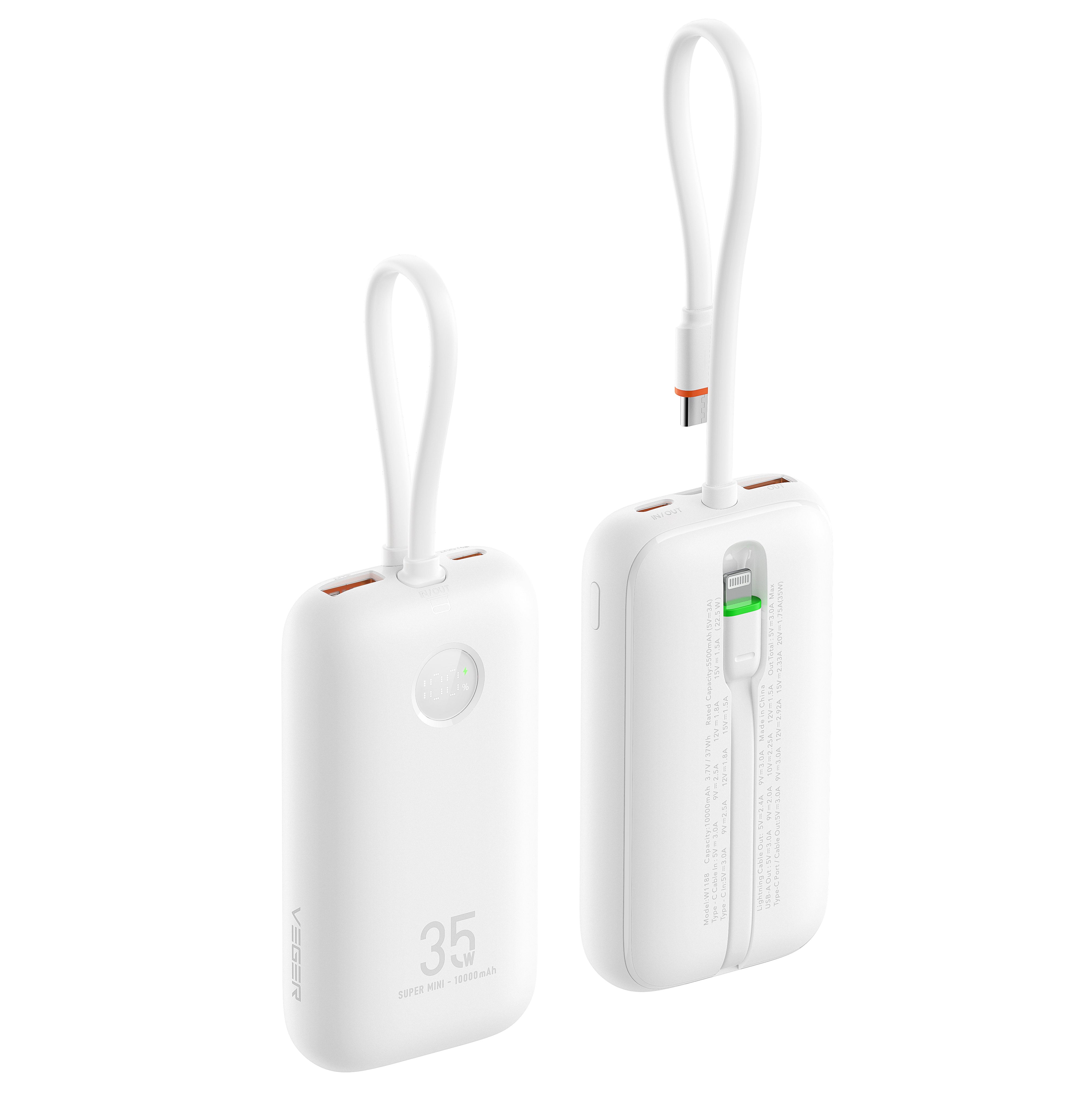 10000mAh Laptop Power Bank with LED Display PD35W Max Output、mySite、fannypackpong